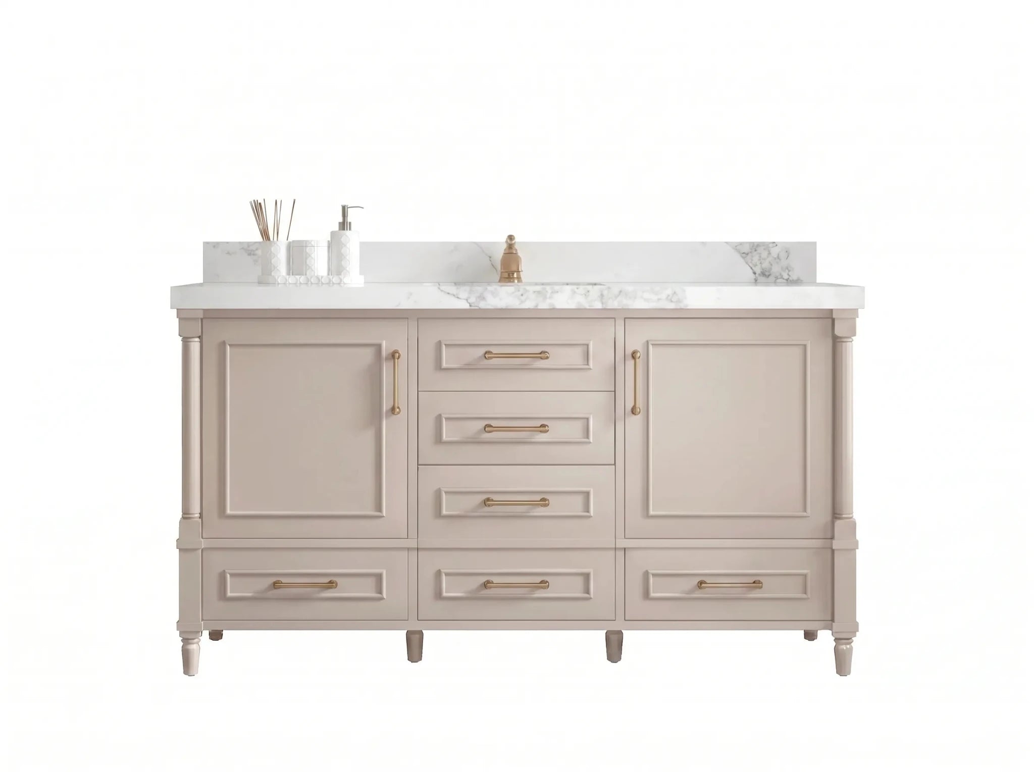 Aberdeen 60 in. W x 22 in. D Single Sink Bathroom Vanity - Willow Bath and Vanity