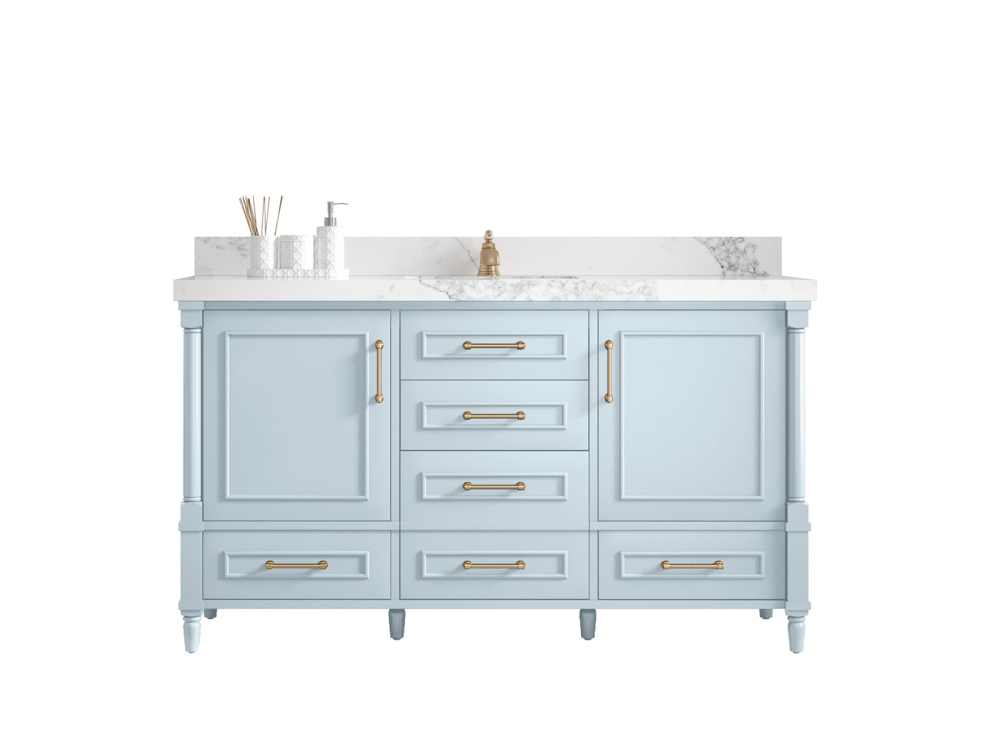 Aberdeen 60 in. W x 22 in. D Single Sink Bathroom Vanity - Willow Bath and Vanity