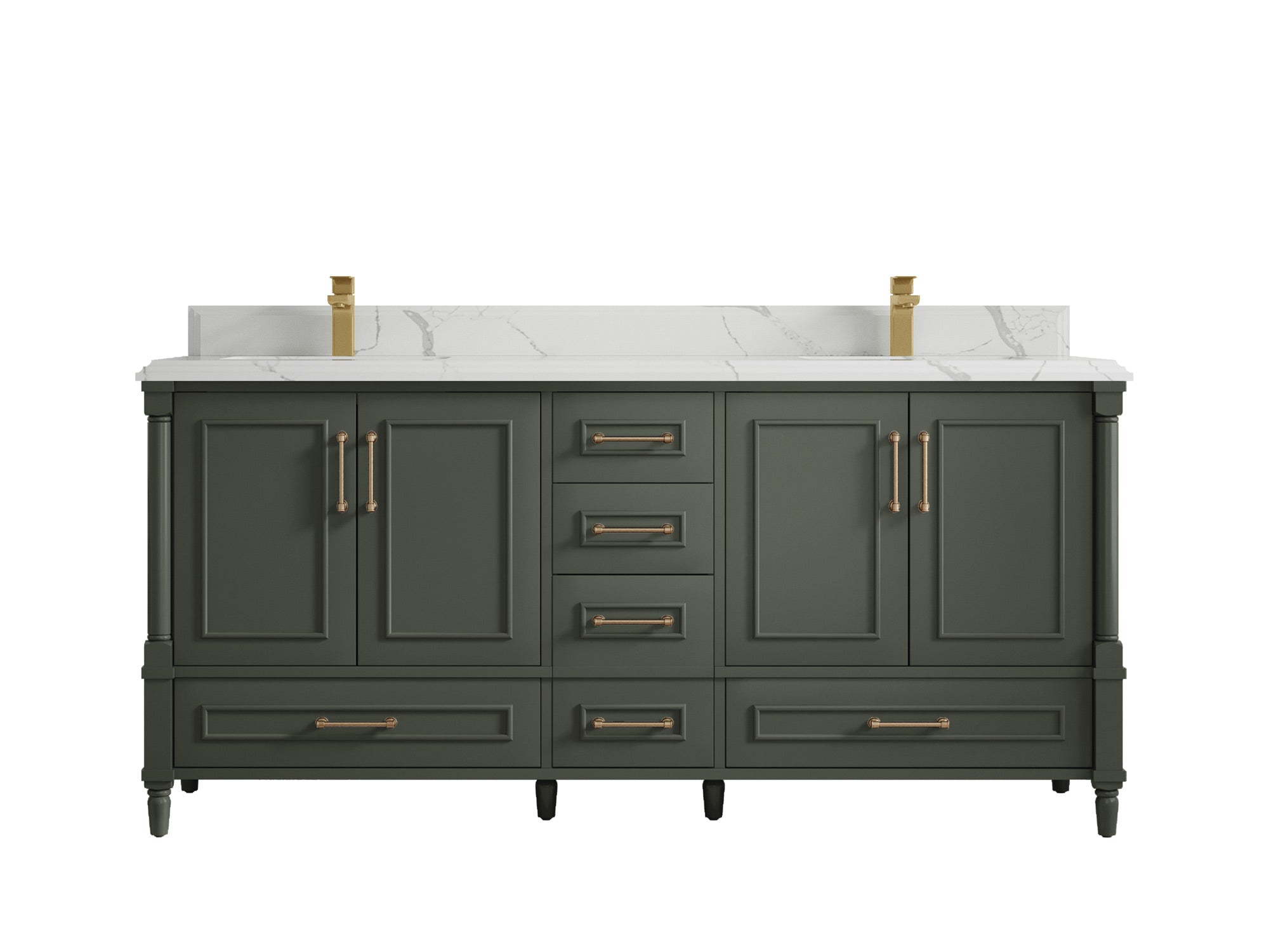 Aberdeen 72 in. W x 22 in. D Double Sink Bathroom Vanity - Willow Bath and Vanity