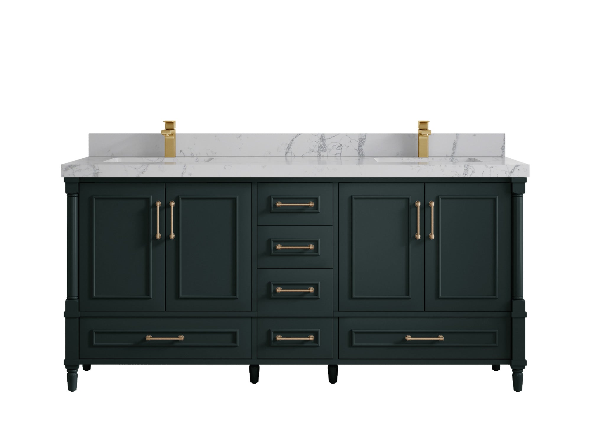 Aberdeen 72 in. W x 22 in. D Double Sink Bathroom Vanity - Willow Bath and Vanity