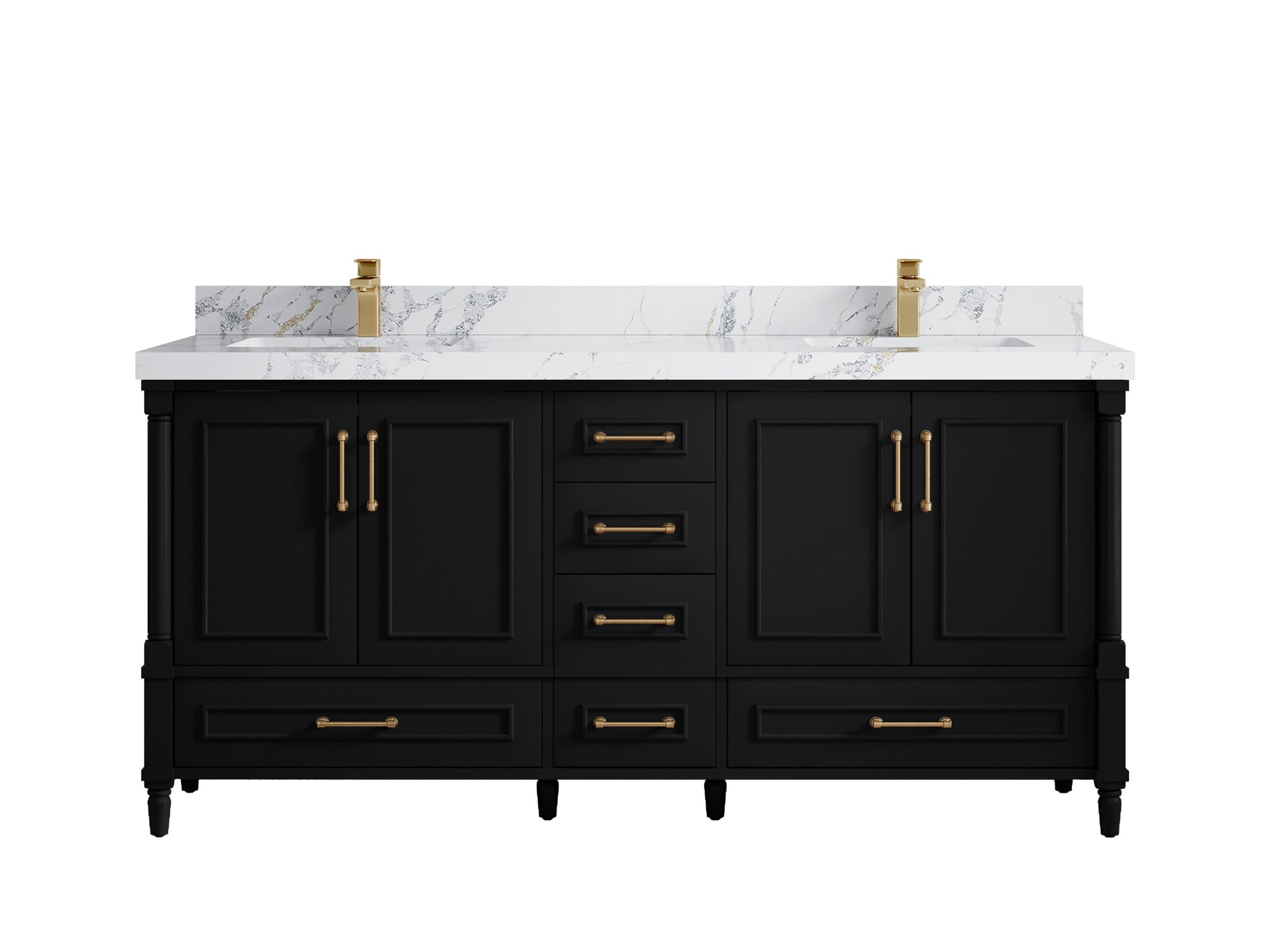 Aberdeen 72 in. W x 22 in. D Double Sink Bathroom Vanity - Willow Bath and Vanity
