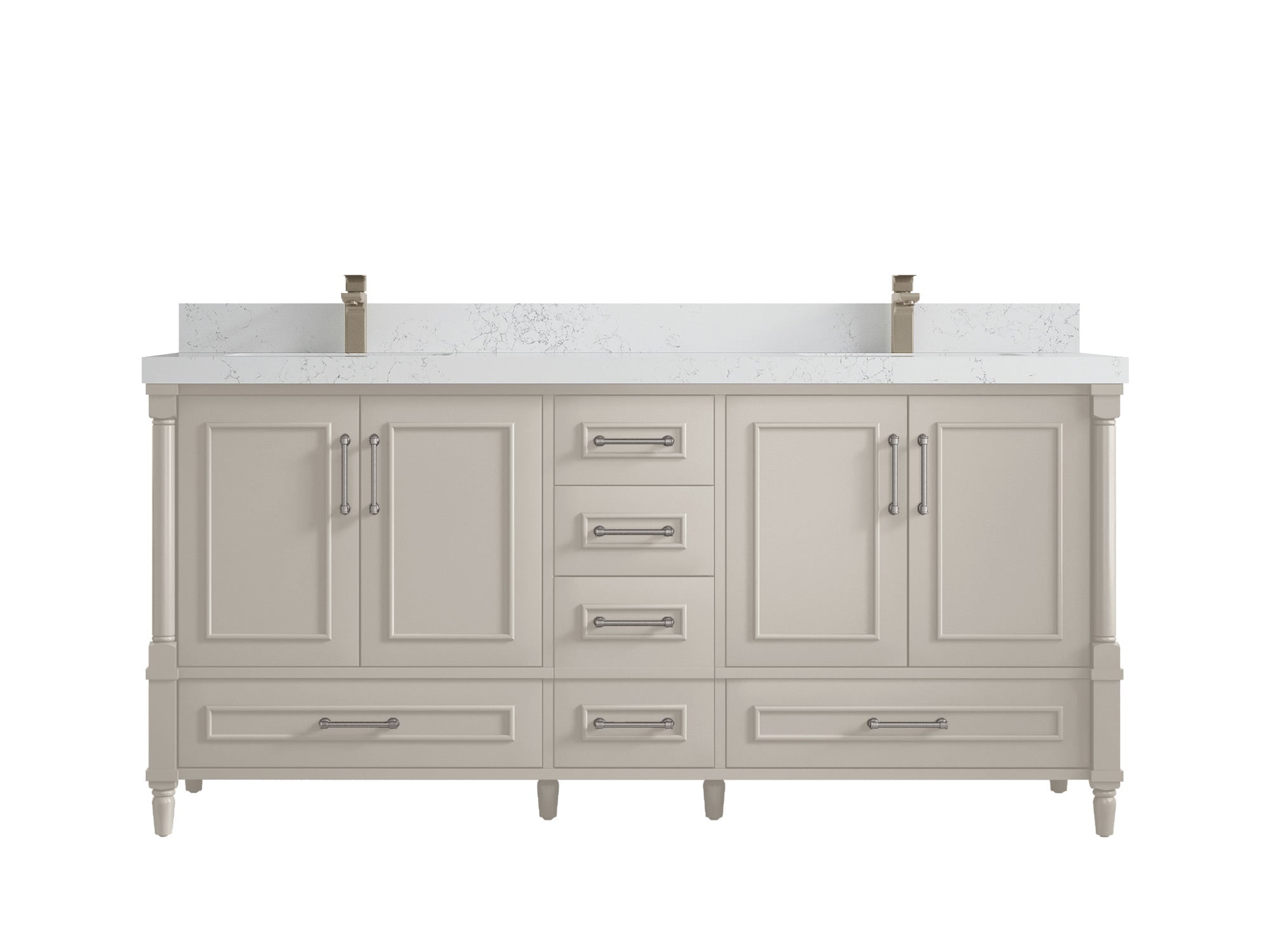 Aberdeen 72 in. W x 22 in. D Double Sink Bathroom Vanity - Willow Bath and Vanity