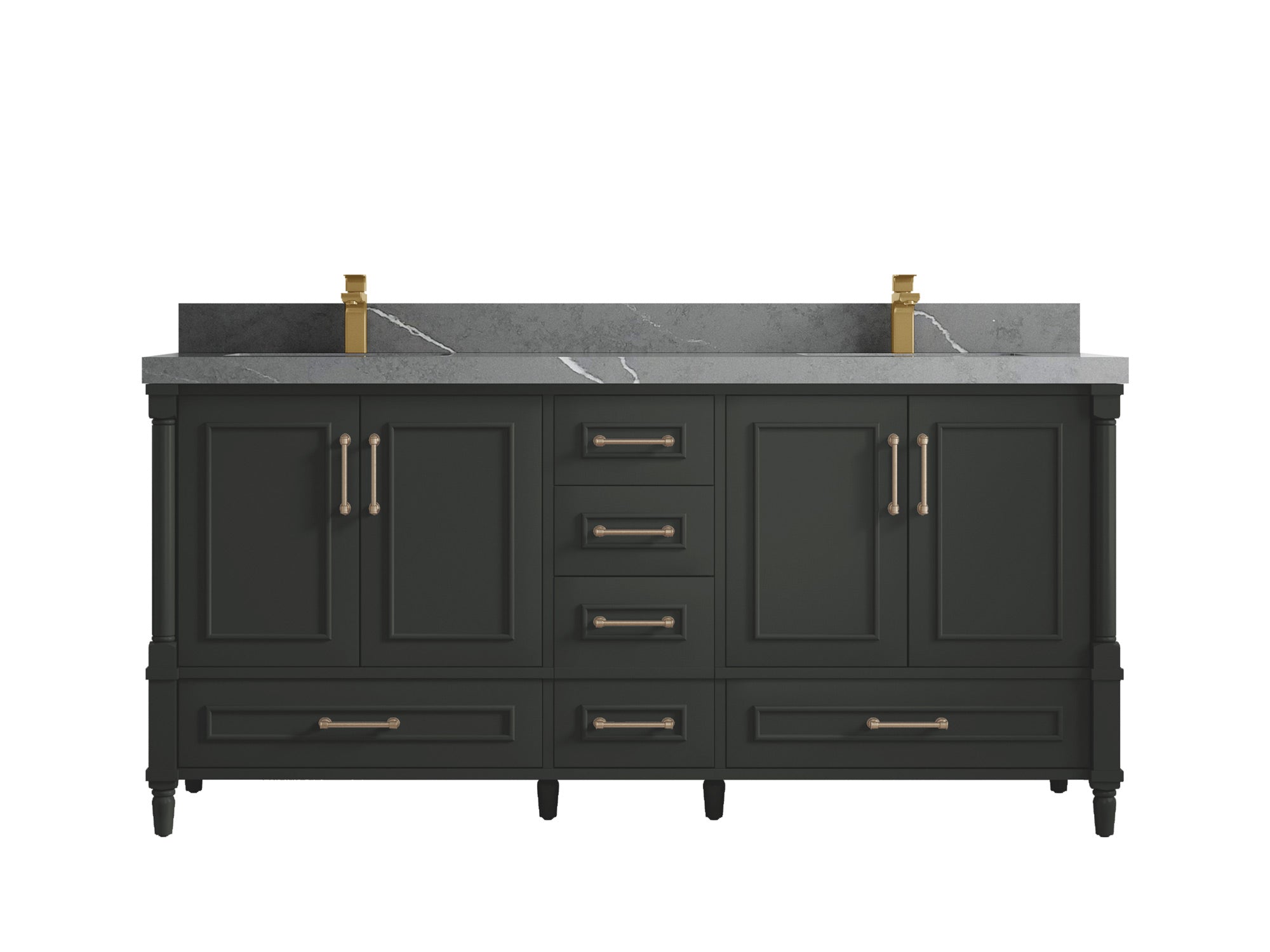 Aberdeen 72 in. W x 22 in. D Double Sink Bathroom Vanity - Willow Bath and Vanity
