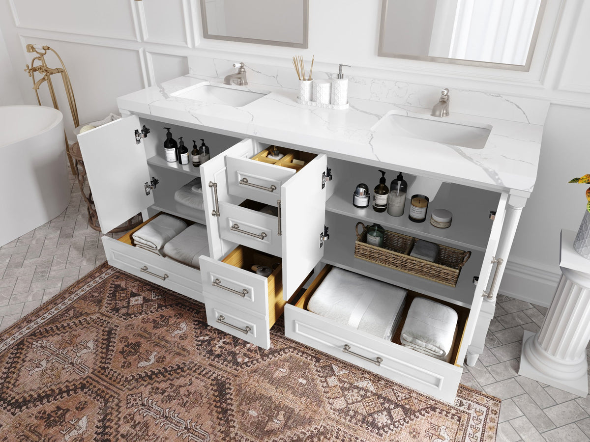 Aberdeen 72 in. W x 22 in. D Double Sink Bathroom Vanity - Willow Bath and Vanity