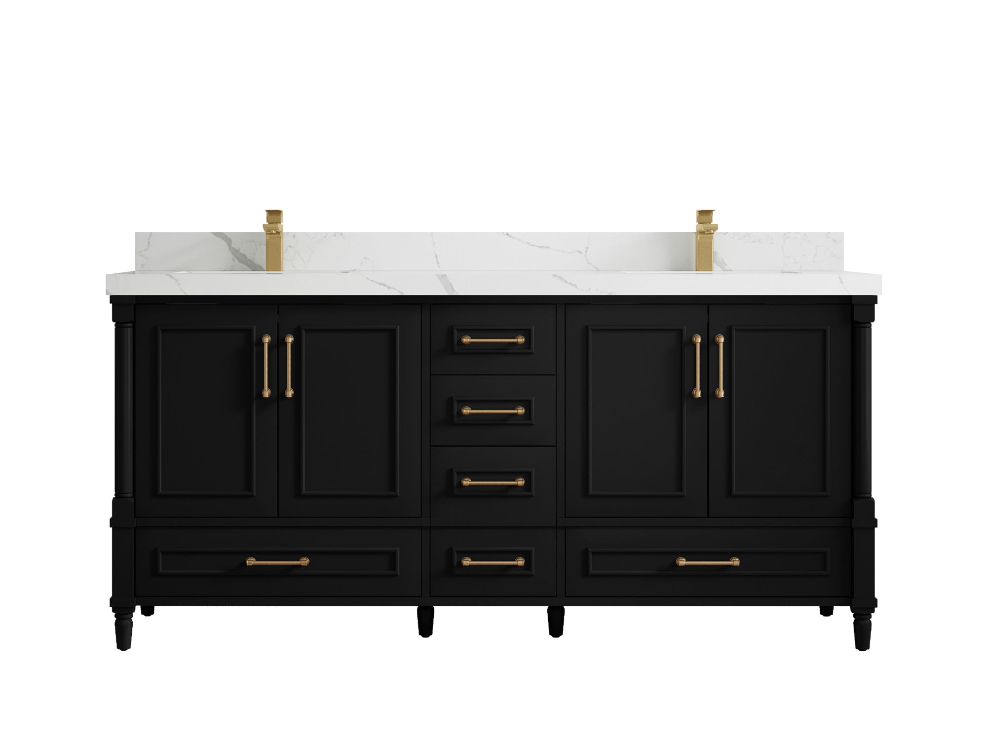 Aberdeen 72 in. W x 22 in. D Double Sink Bathroom Vanity - Willow Bath and Vanity