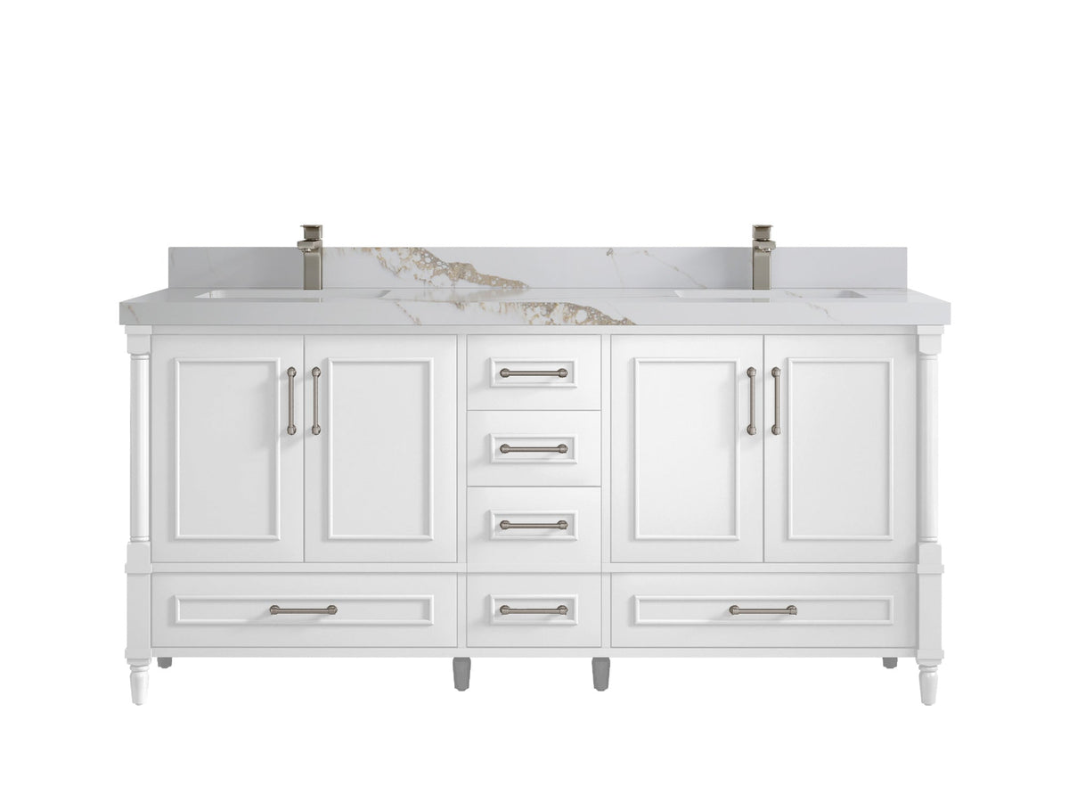 Aberdeen 72 in. W x 22 in. D Double Sink Bathroom Vanity - Willow Bath and Vanity