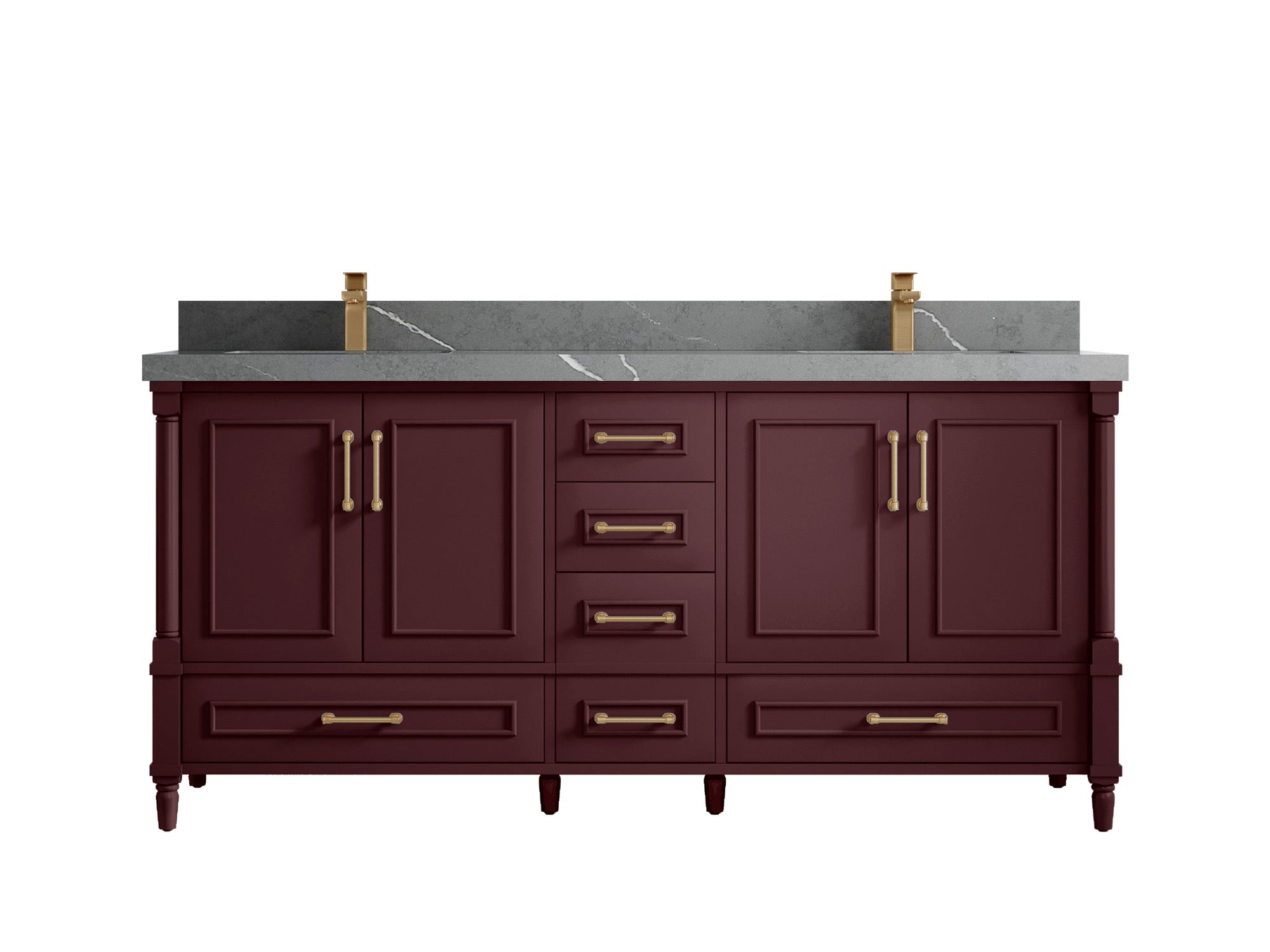 Aberdeen 72 in. W x 22 in. D Double Sink Bathroom Vanity - Willow Bath and Vanity