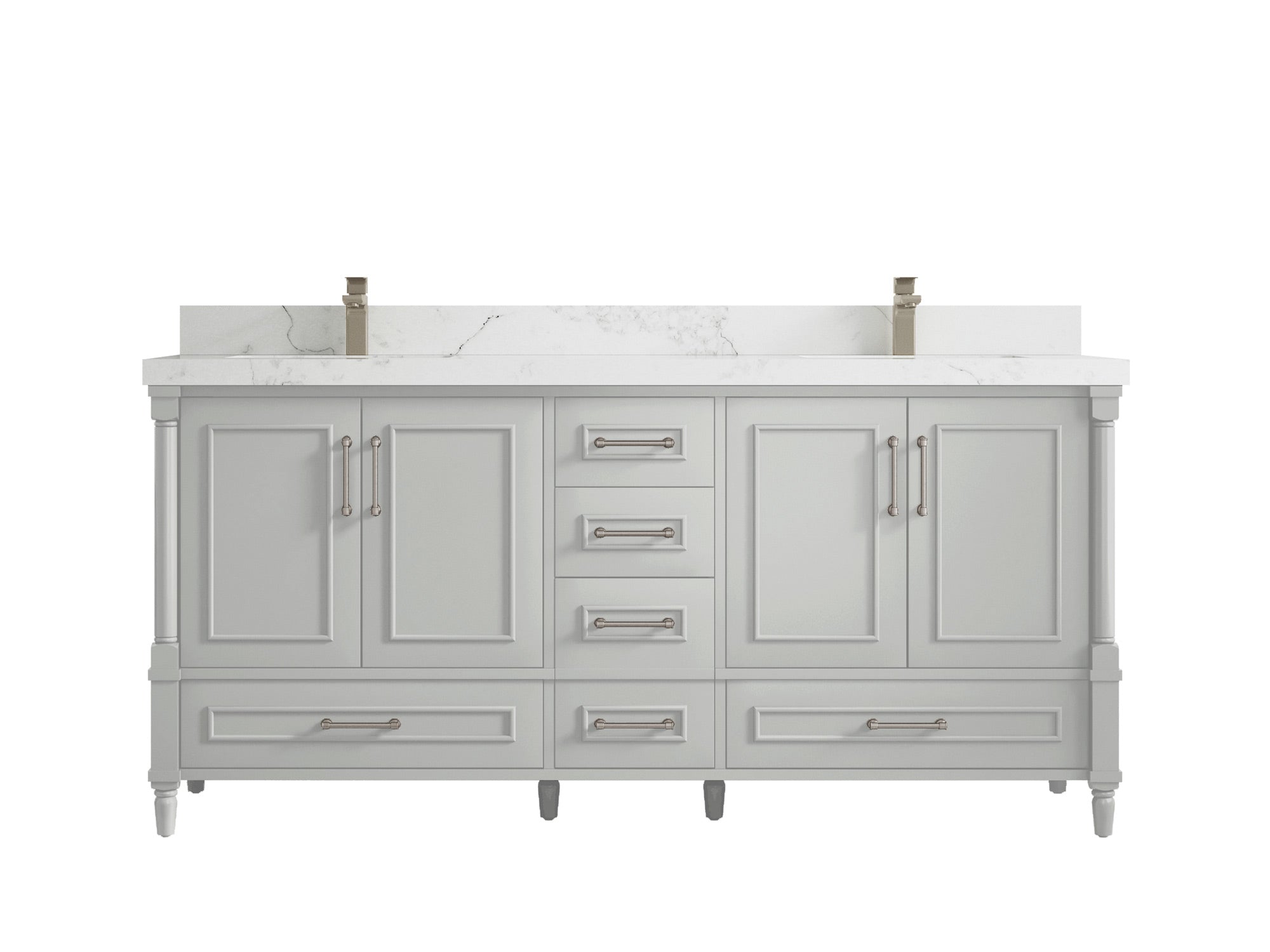 Aberdeen 72 in. W x 22 in. D Double Sink Bathroom Vanity - Willow Bath and Vanity
