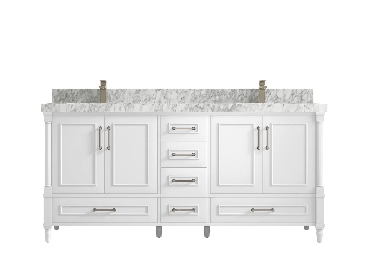 Aberdeen 72 in. W x 22 in. D Double Sink Bathroom Vanity - Willow Bath and Vanity