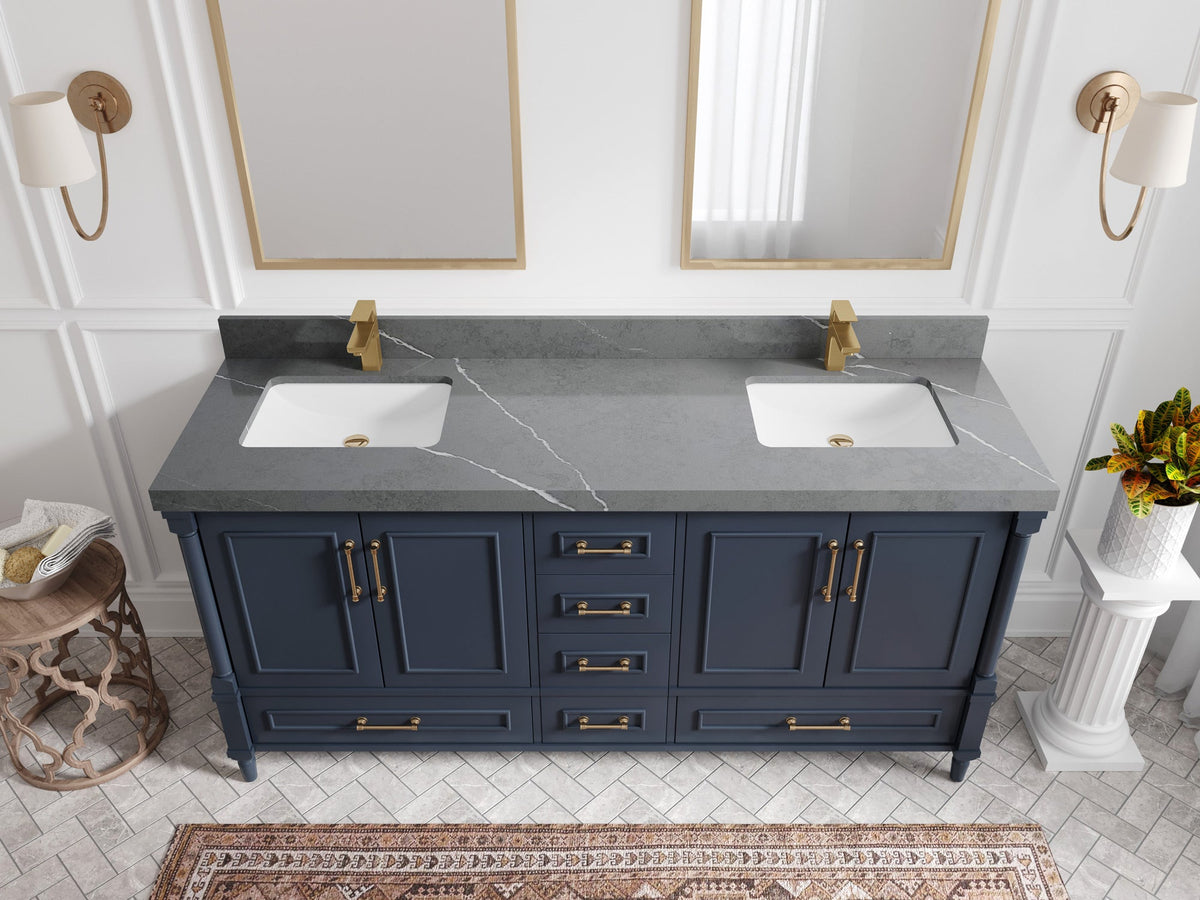 Aberdeen 72 in. W x 22 in. D Double Sink Bathroom Vanity - Willow Bath and Vanity