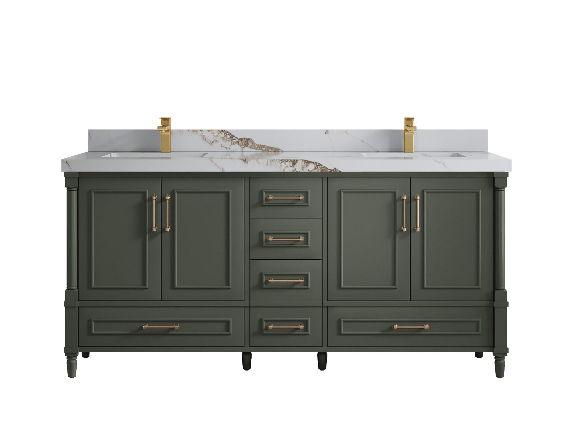 Aberdeen 72 in. W x 22 in. D Double Sink Bathroom Vanity - Willow Bath and Vanity