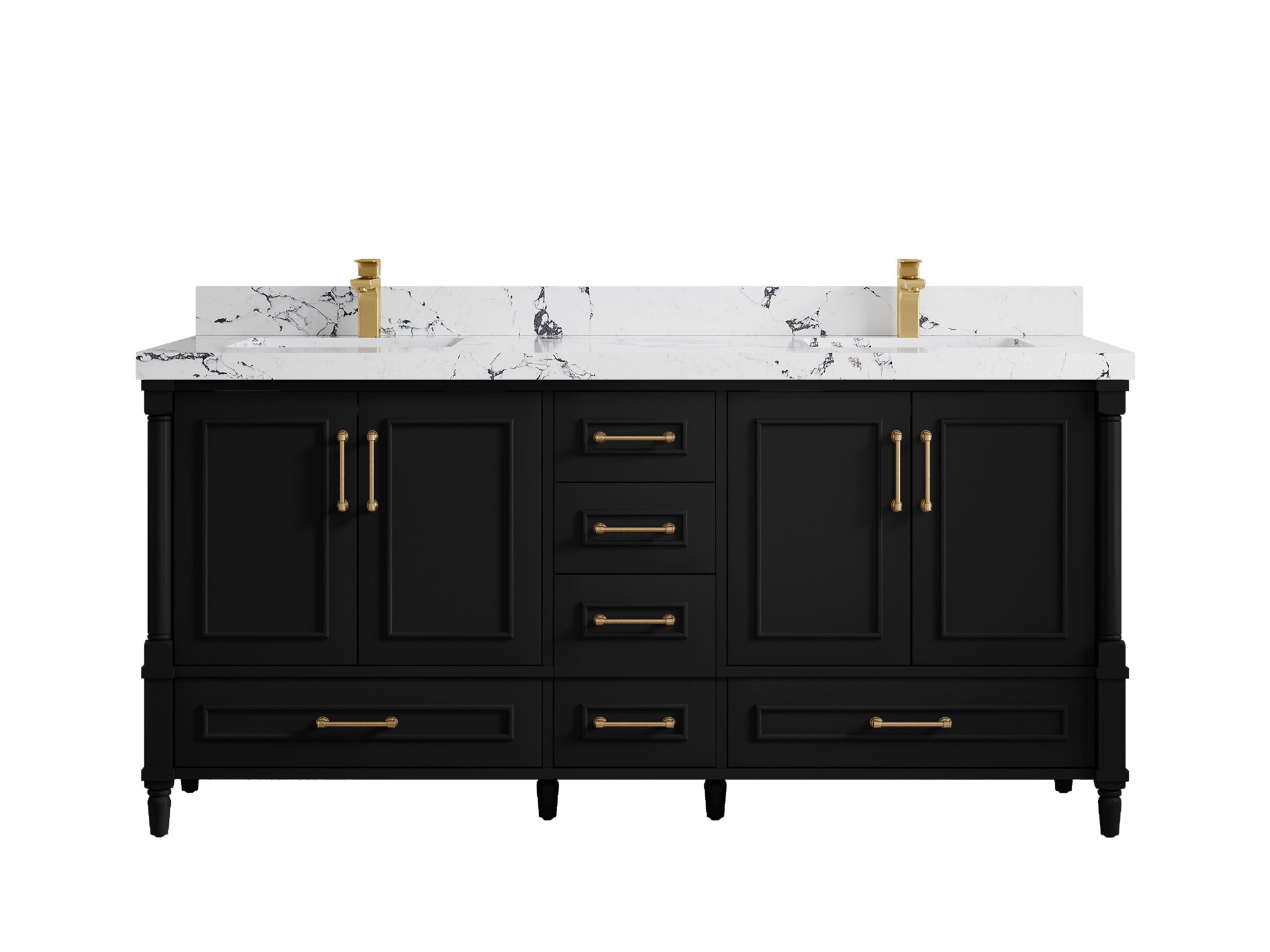 Aberdeen 72 in. W x 22 in. D Double Sink Bathroom Vanity - Willow Bath and Vanity