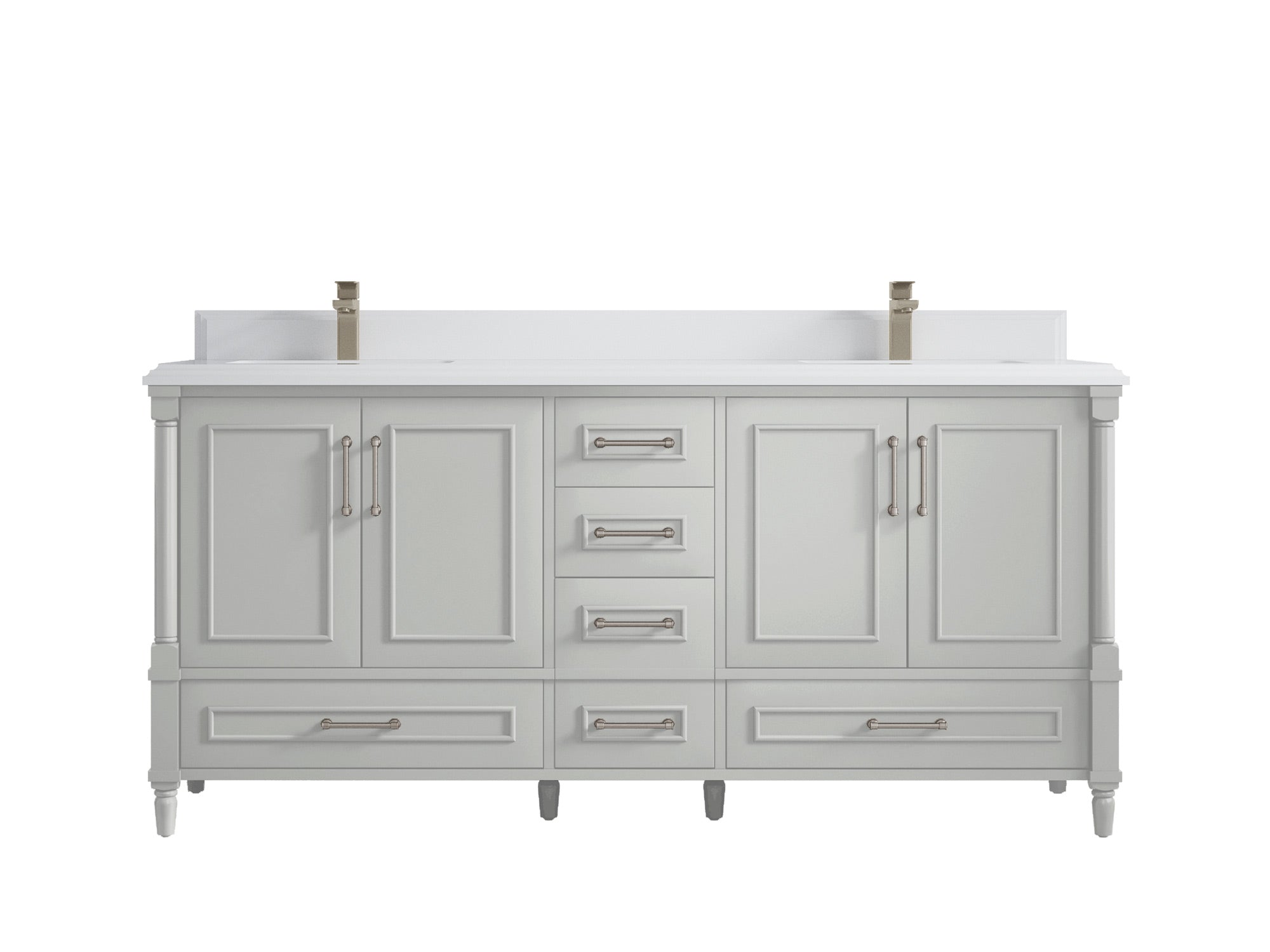 Aberdeen 72 in. W x 22 in. D Double Sink Bathroom Vanity - Willow Bath and Vanity