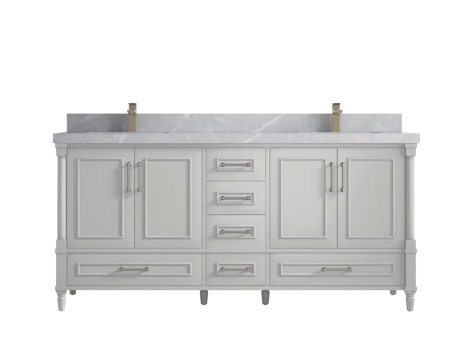 Aberdeen 72 in. W x 22 in. D Double Sink Bathroom Vanity - Willow Bath and Vanity