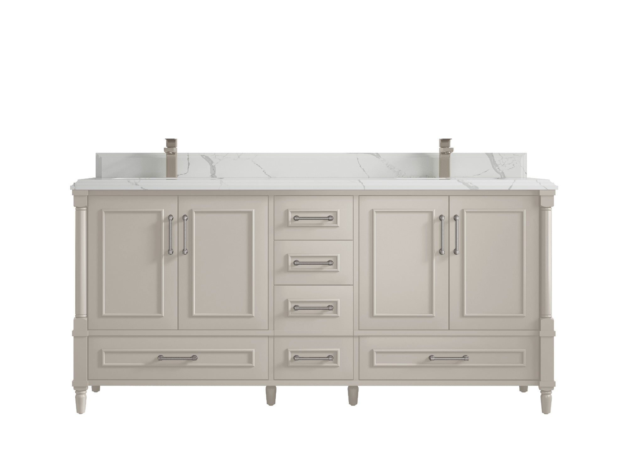 Aberdeen 72 in. W x 22 in. D Double Sink Bathroom Vanity - Willow Bath and Vanity
