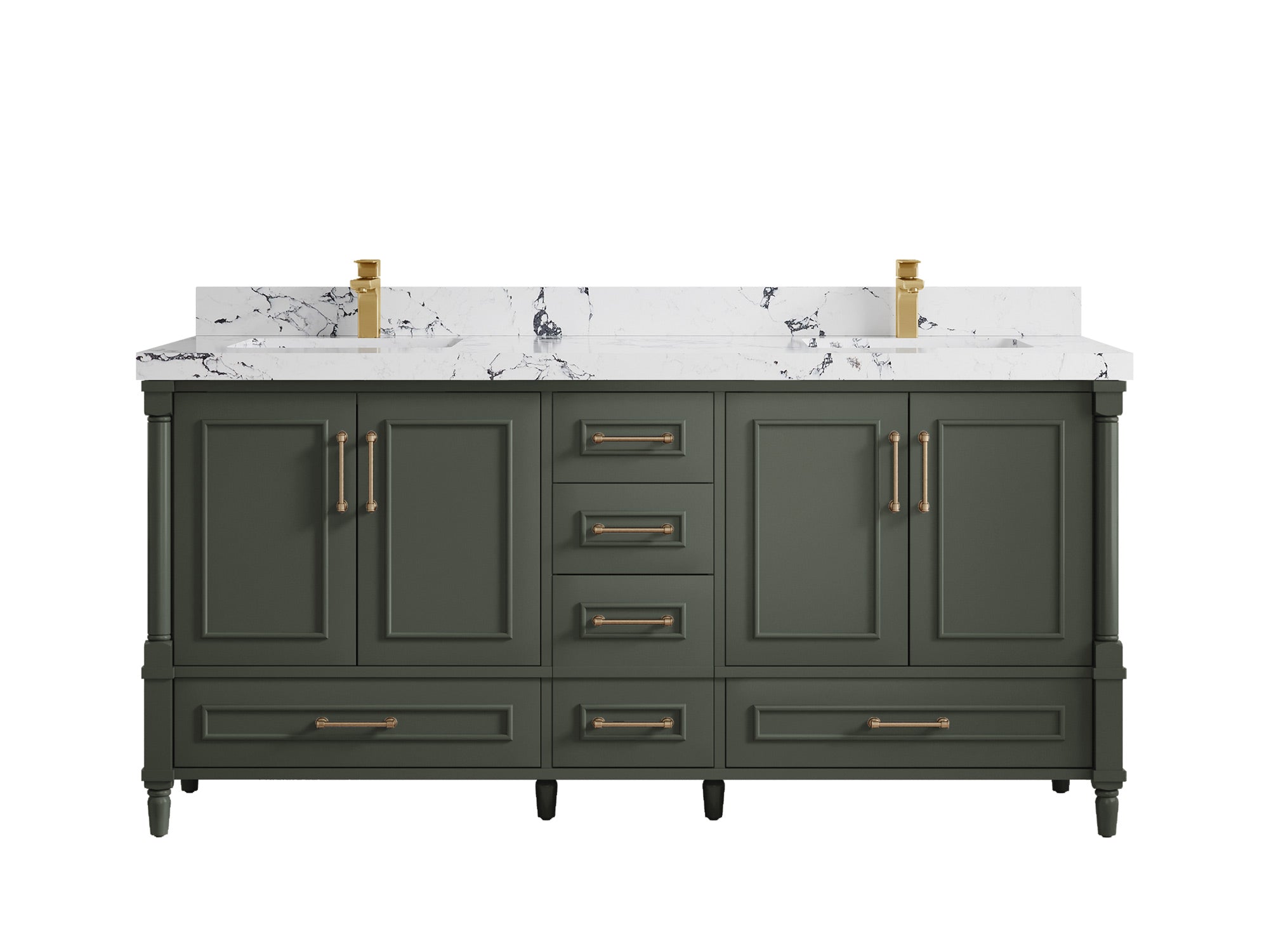 Aberdeen 72 in. W x 22 in. D Double Sink Bathroom Vanity - Willow Bath and Vanity