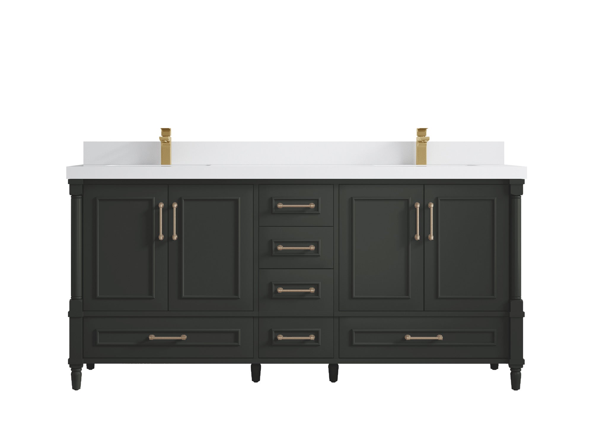 Aberdeen 72 in. W x 22 in. D Double Sink Bathroom Vanity - Willow Bath and Vanity