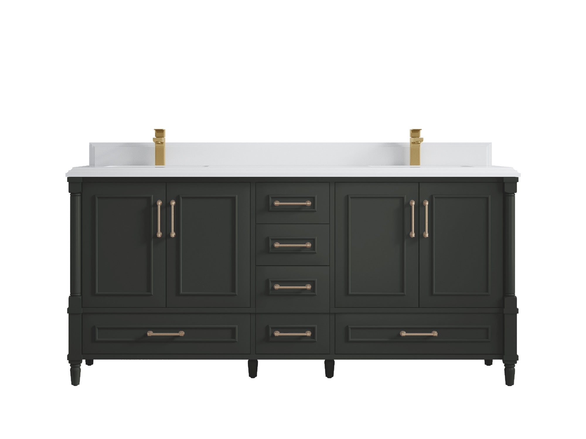 Aberdeen 72 in. W x 22 in. D Double Sink Bathroom Vanity - Willow Bath and Vanity