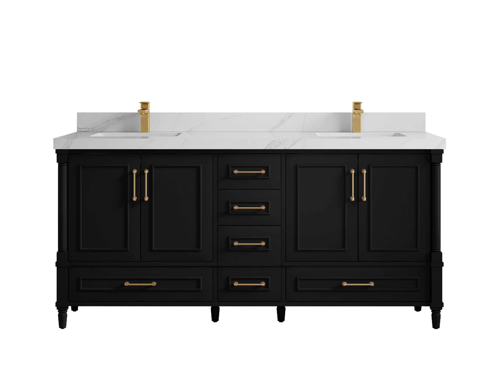 Aberdeen 72 in. W x 22 in. D Double Sink Bathroom Vanity - Willow Bath and Vanity