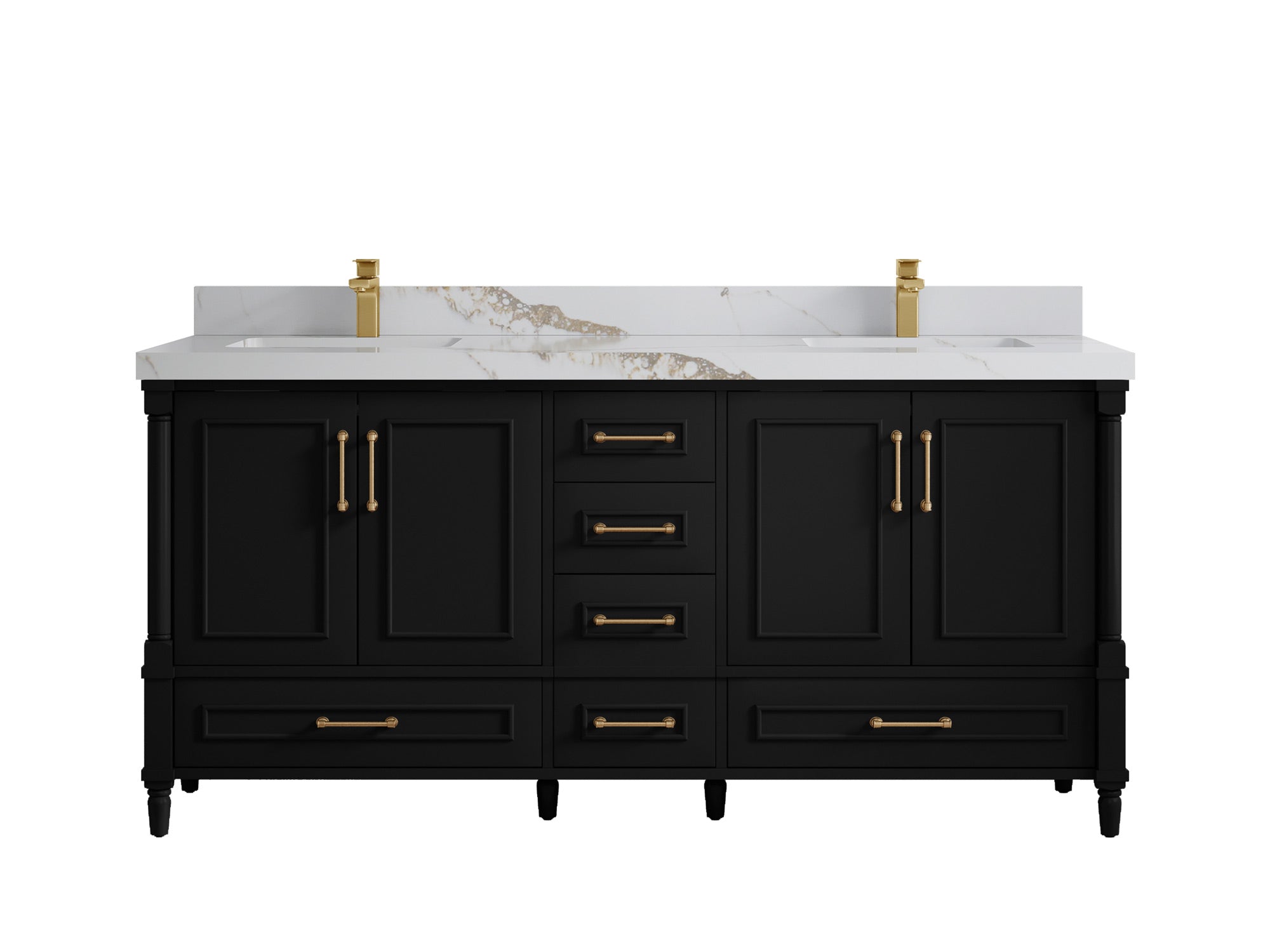 Aberdeen 72 in. W x 22 in. D Double Sink Bathroom Vanity - Willow Bath and Vanity