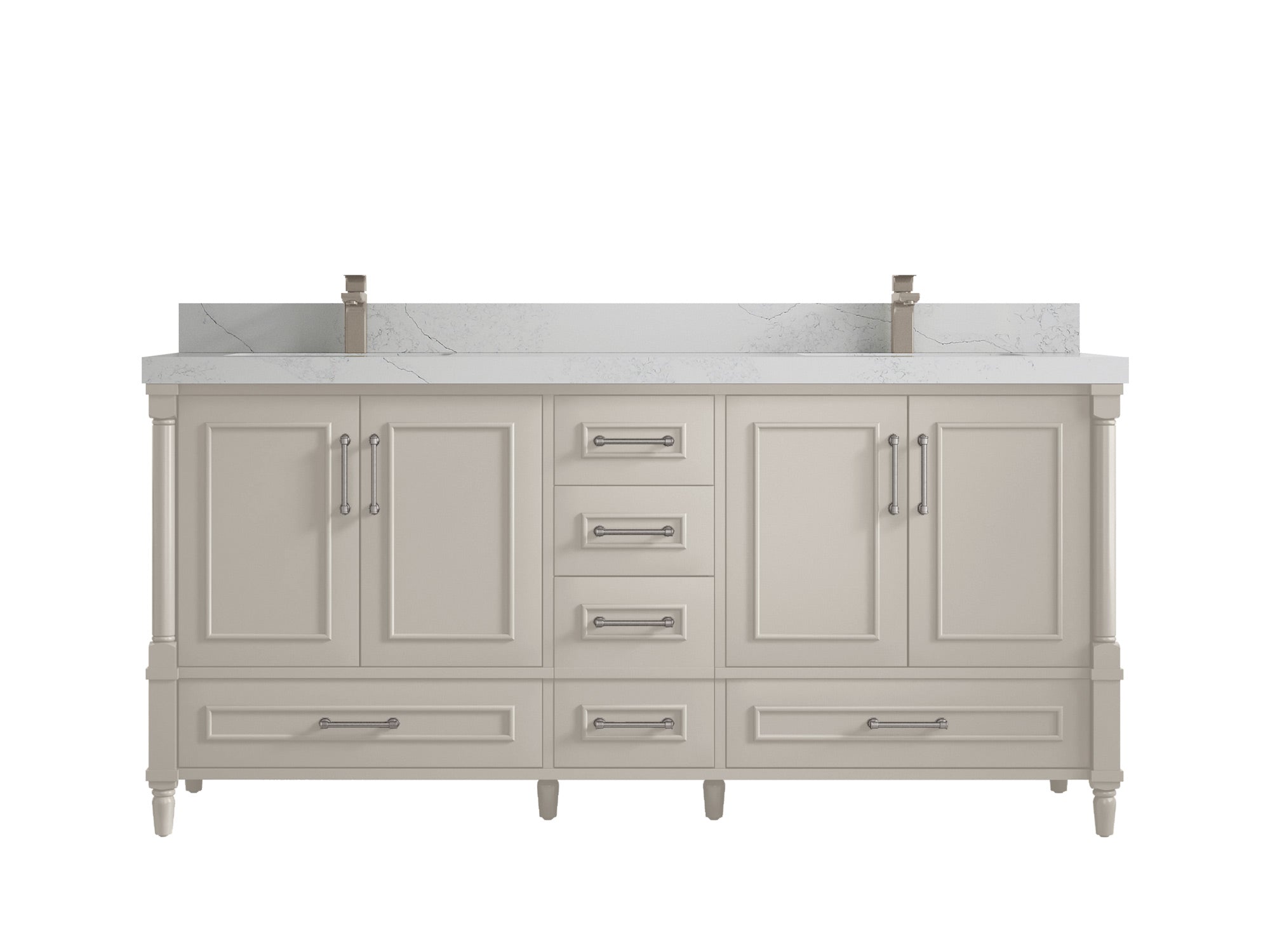 Aberdeen 72 in. W x 22 in. D Double Sink Bathroom Vanity - Willow Bath and Vanity