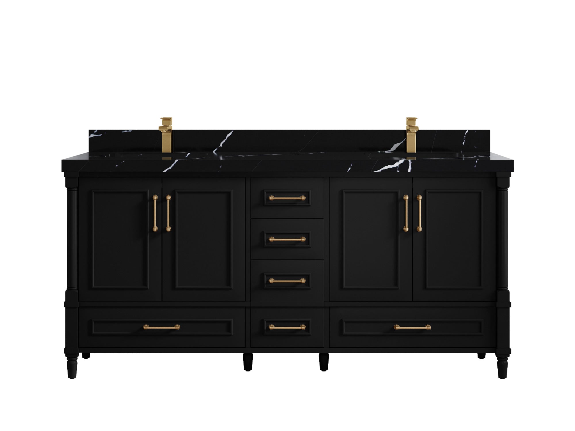 Aberdeen 72 in. W x 22 in. D Double Sink Bathroom Vanity - Willow Bath and Vanity