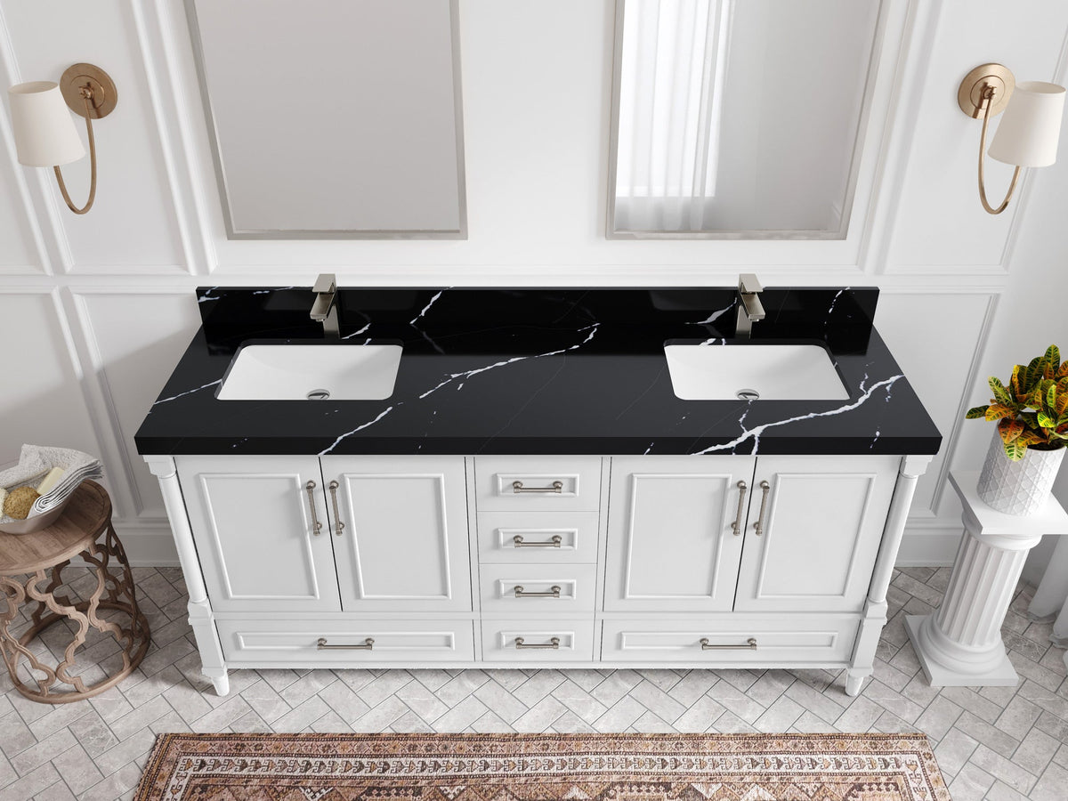 Aberdeen 72 in. W x 22 in. D Double Sink Bathroom Vanity - Willow Bath and Vanity
