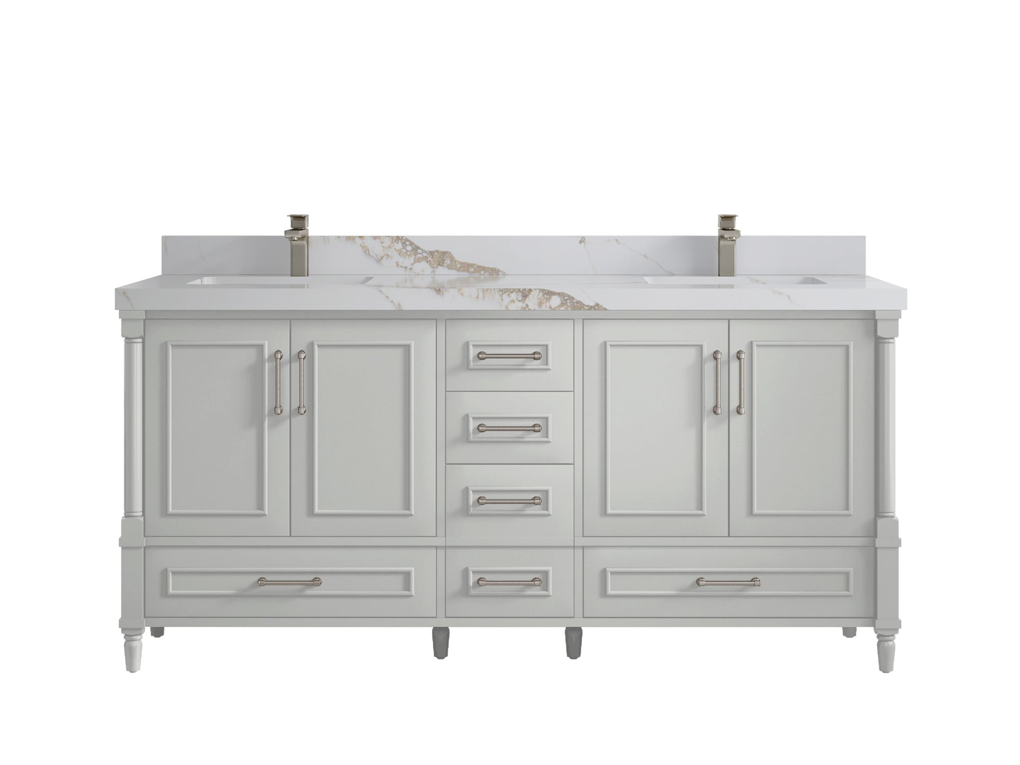 Aberdeen 72 in. W x 22 in. D Double Sink Bathroom Vanity - Willow Bath and Vanity