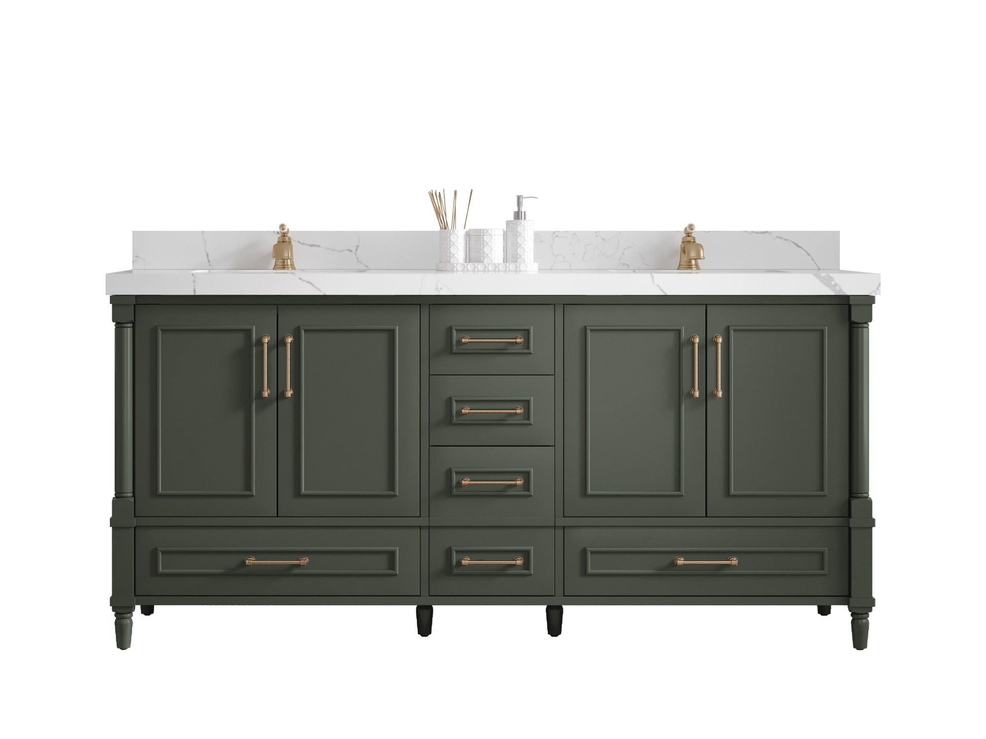 Aberdeen 72 in. W x 22 in. D Double Sink Bathroom Vanity - Willow Bath and Vanity