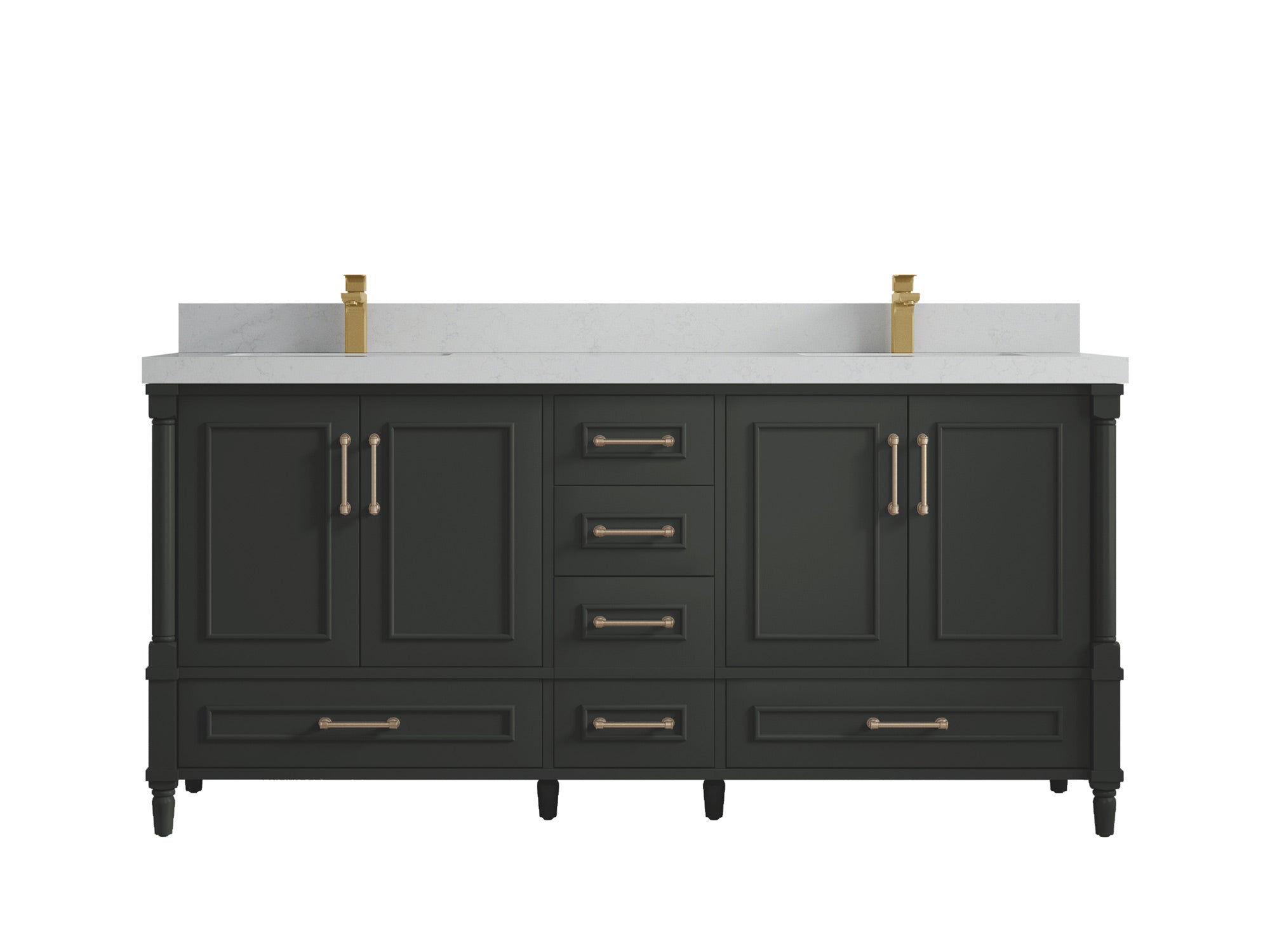 Aberdeen 72 in. W x 22 in. D Double Sink Bathroom Vanity - Willow Bath and Vanity