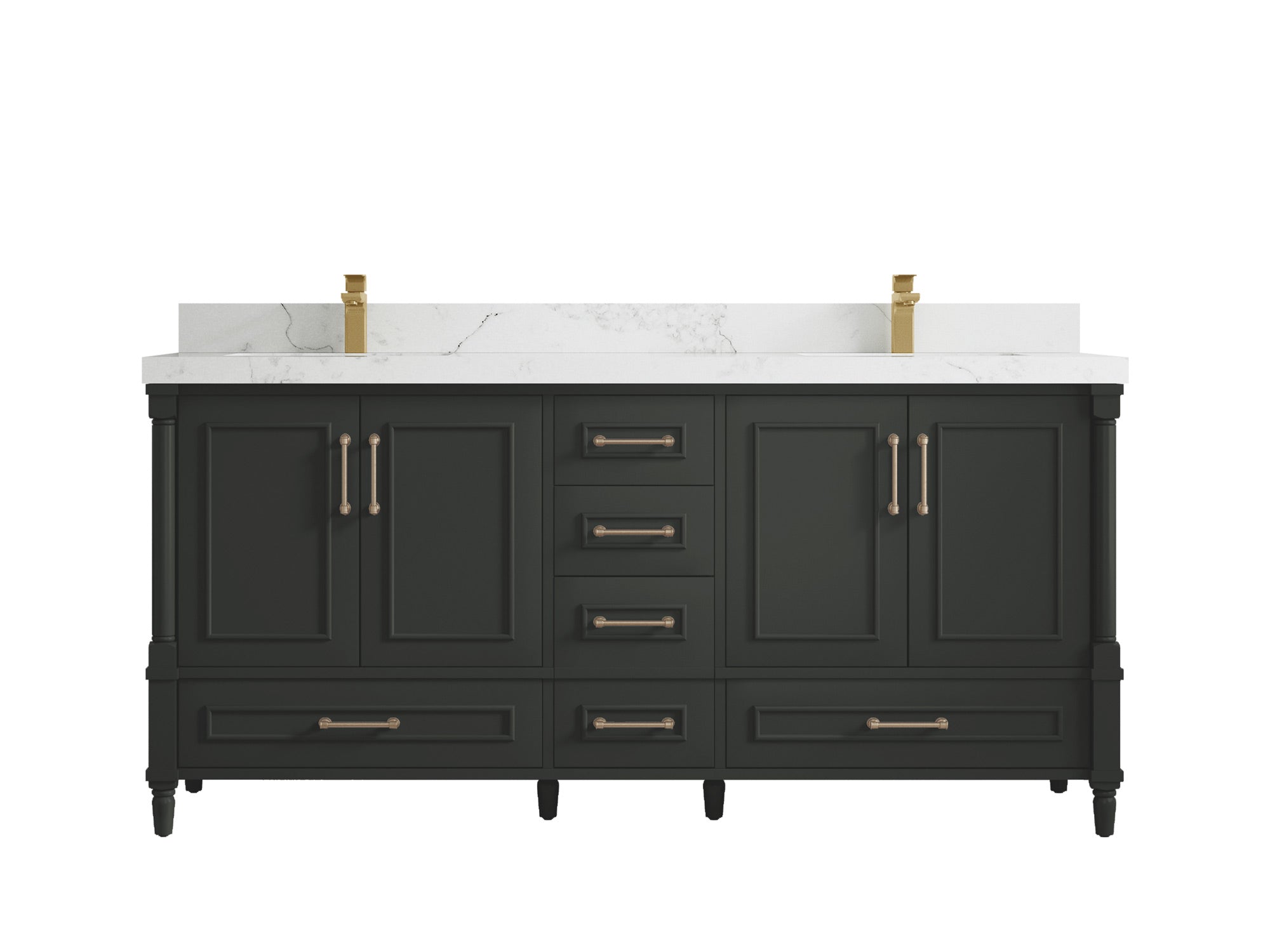 Aberdeen 72 in. W x 22 in. D Double Sink Bathroom Vanity - Willow Bath and Vanity