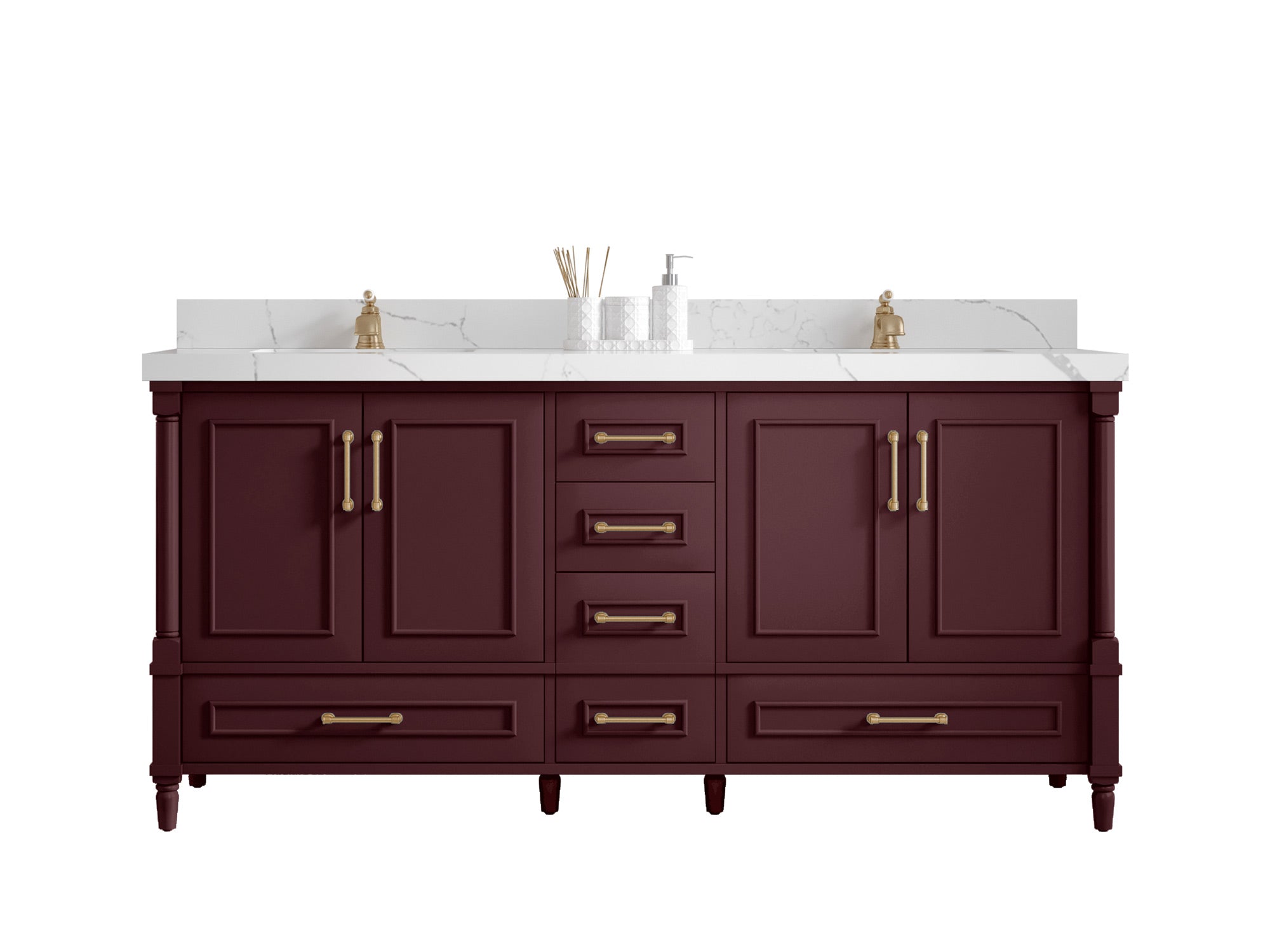 Aberdeen 72 in. W x 22 in. D Double Sink Bathroom Vanity - Willow Bath and Vanity