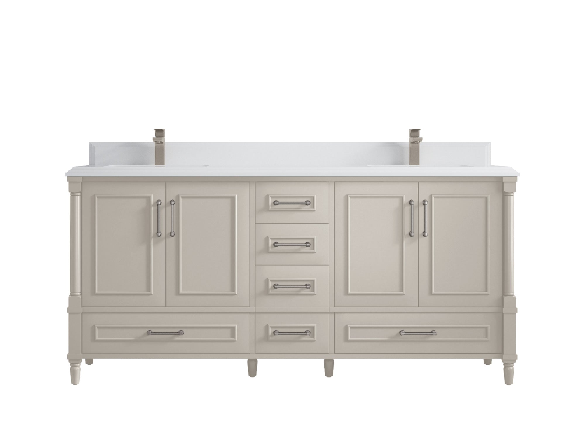 Aberdeen 72 in. W x 22 in. D Double Sink Bathroom Vanity - Willow Bath and Vanity