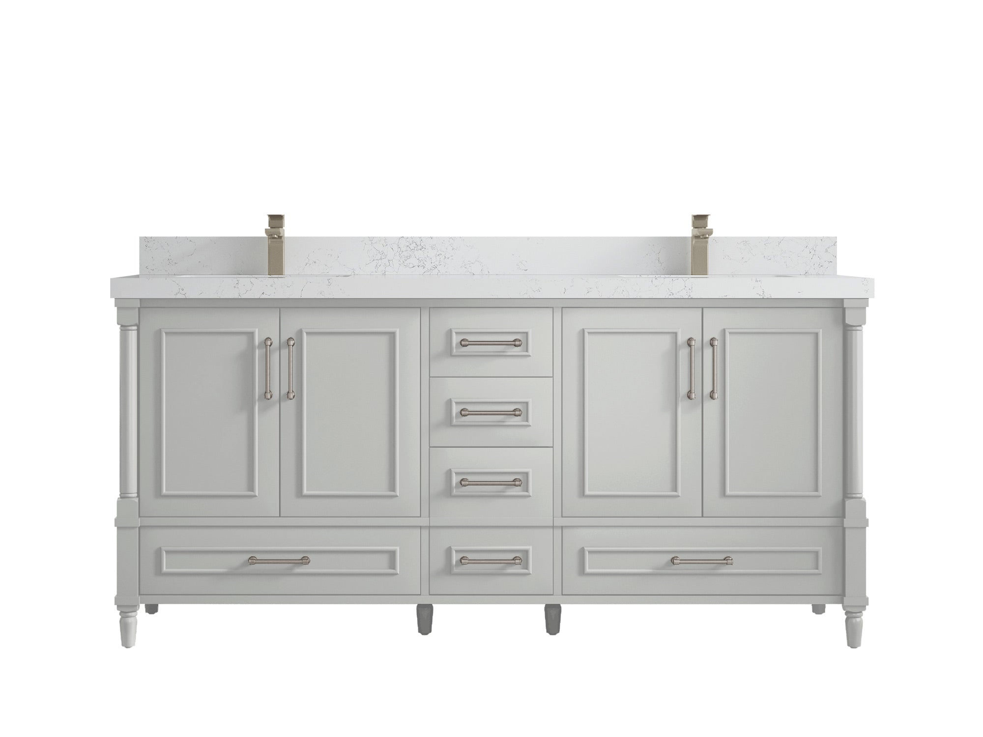 Aberdeen 72 in. W x 22 in. D Double Sink Bathroom Vanity - Willow Bath and Vanity