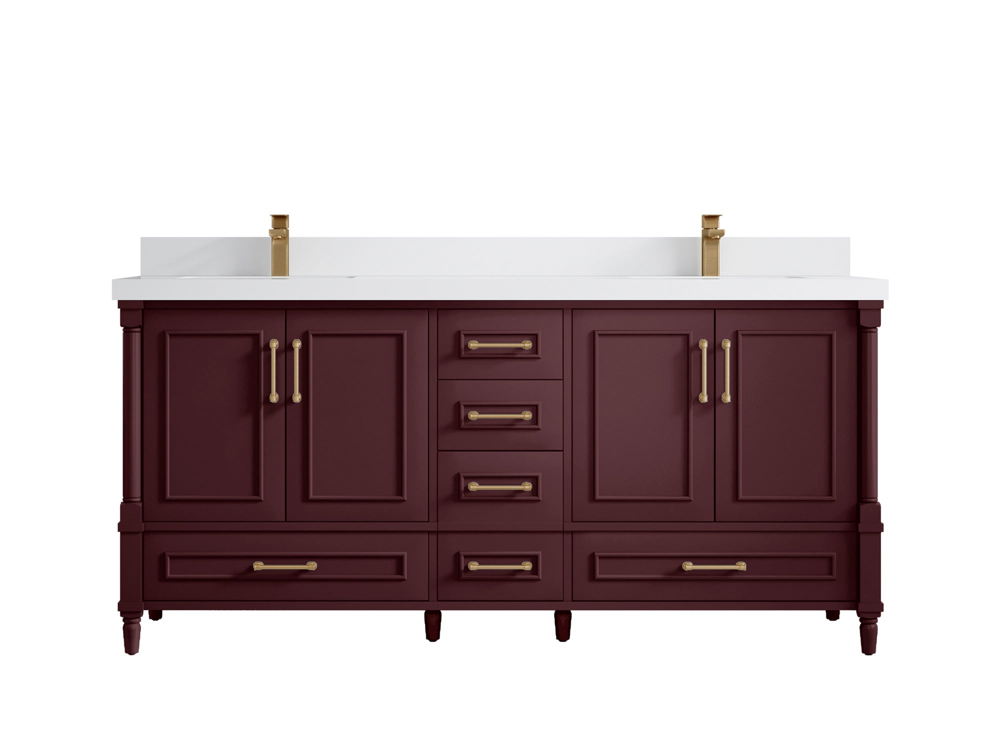 Aberdeen 72 in. W x 22 in. D Double Sink Bathroom Vanity - Willow Bath and Vanity