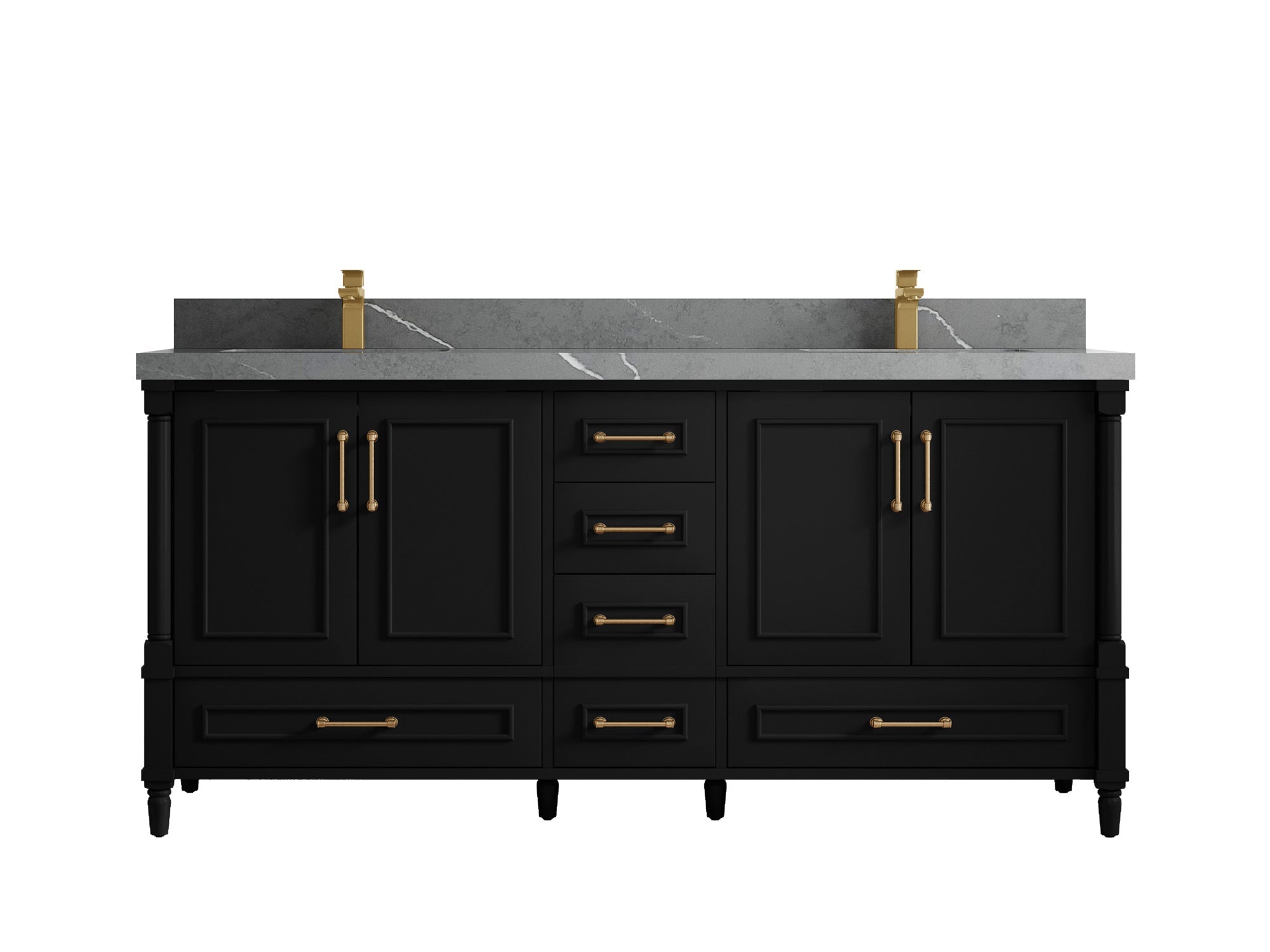 Aberdeen 72 in. W x 22 in. D Double Sink Bathroom Vanity - Willow Bath and Vanity
