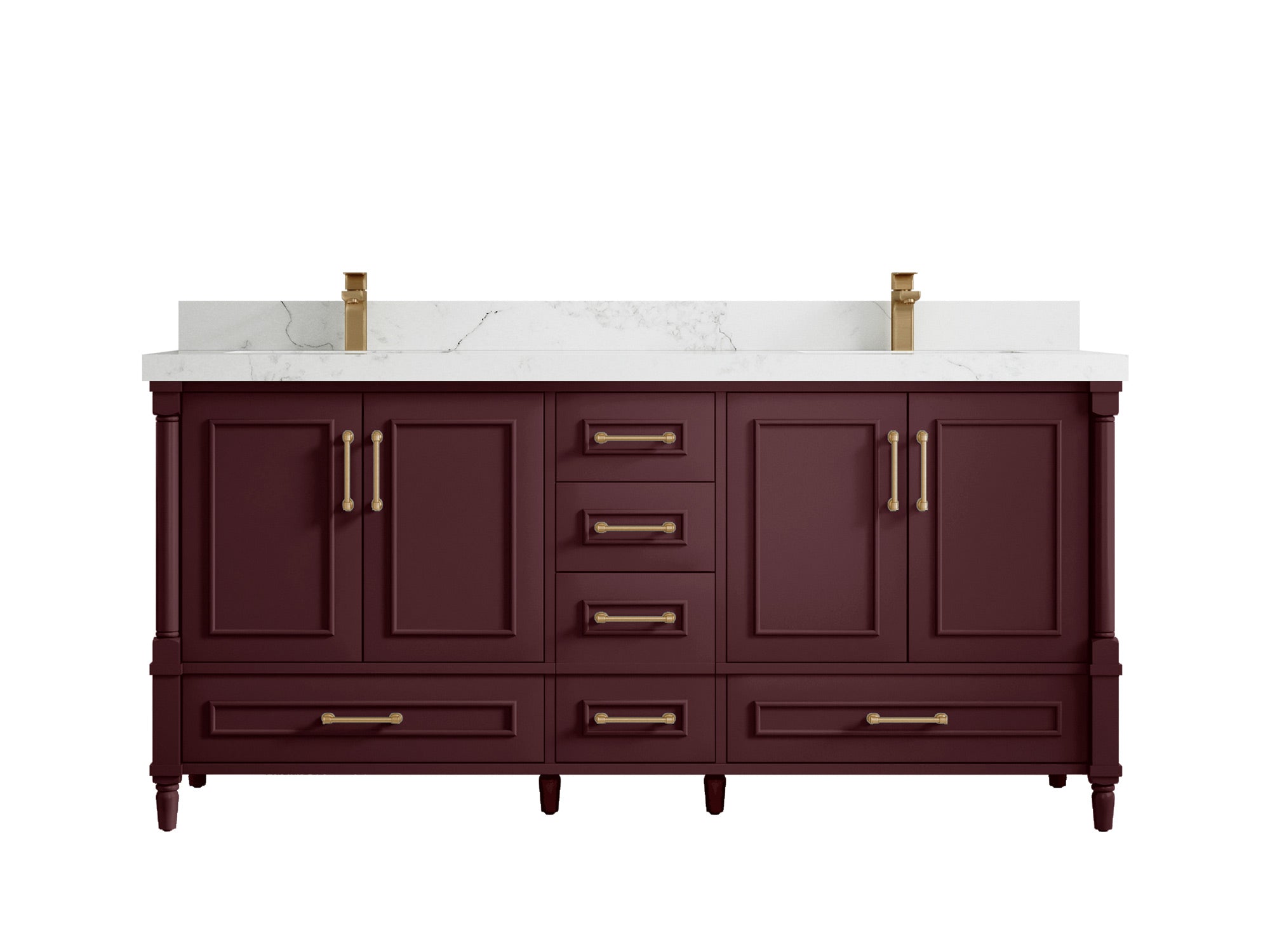 Aberdeen 72 in. W x 22 in. D Double Sink Bathroom Vanity - Willow Bath and Vanity
