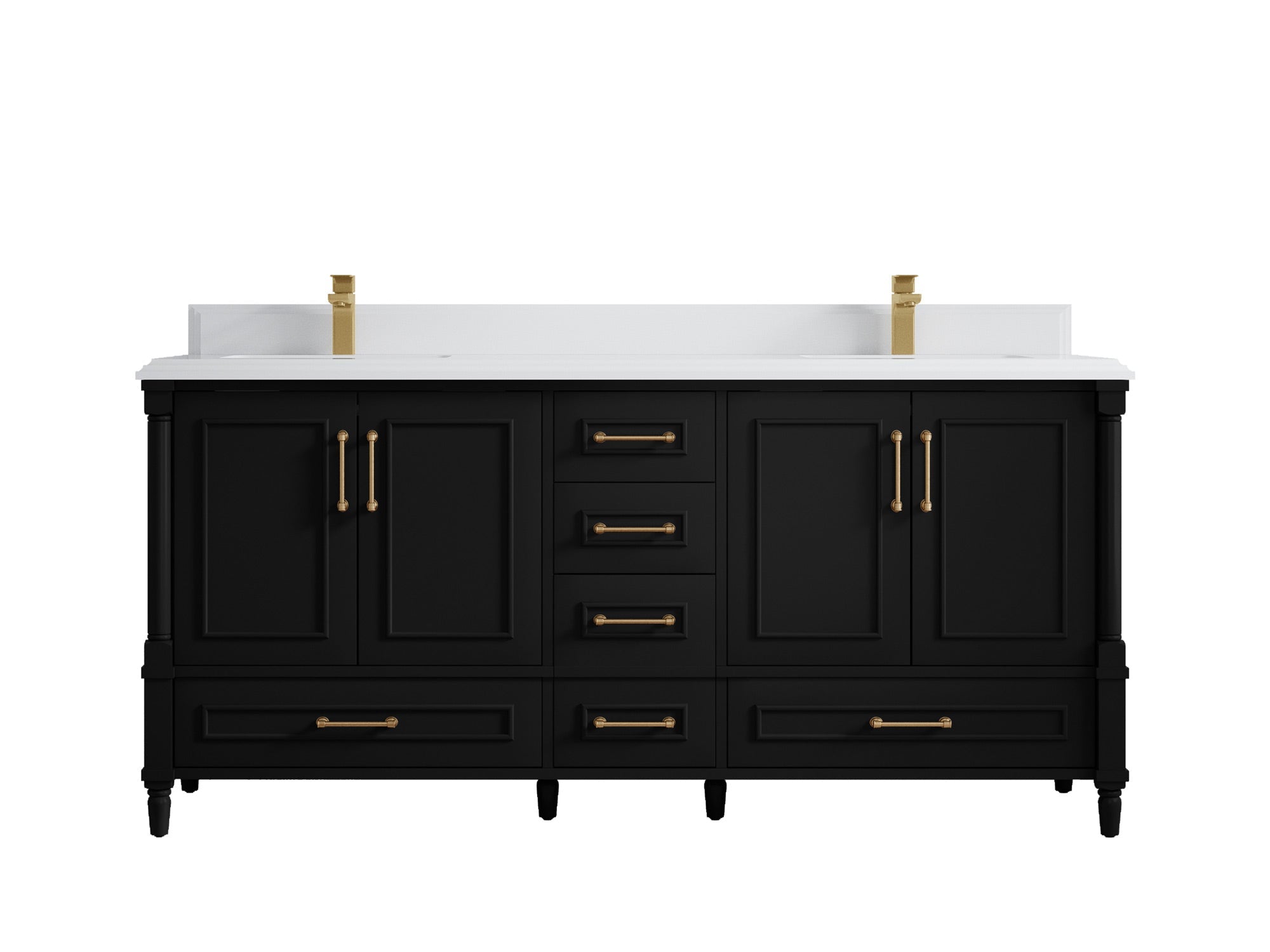 Aberdeen 72 in. W x 22 in. D Double Sink Bathroom Vanity - Willow Bath and Vanity