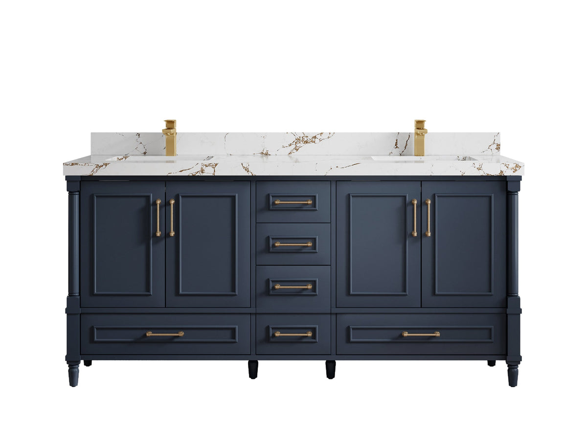 Aberdeen 72 in. W x 22 in. D Double Sink Bathroom Vanity - Willow Bath and Vanity