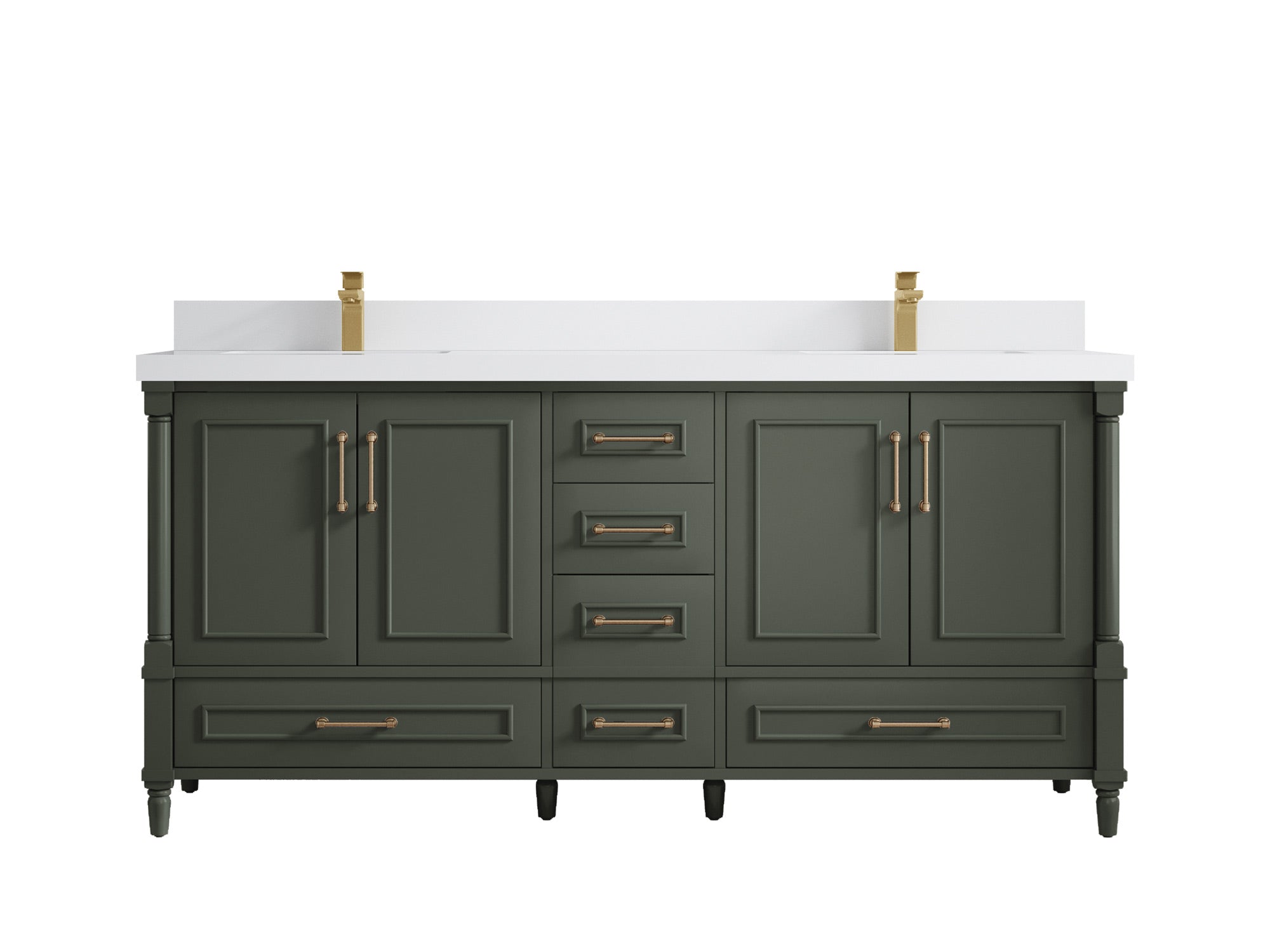Aberdeen 72 in. W x 22 in. D Double Sink Bathroom Vanity - Willow Bath and Vanity