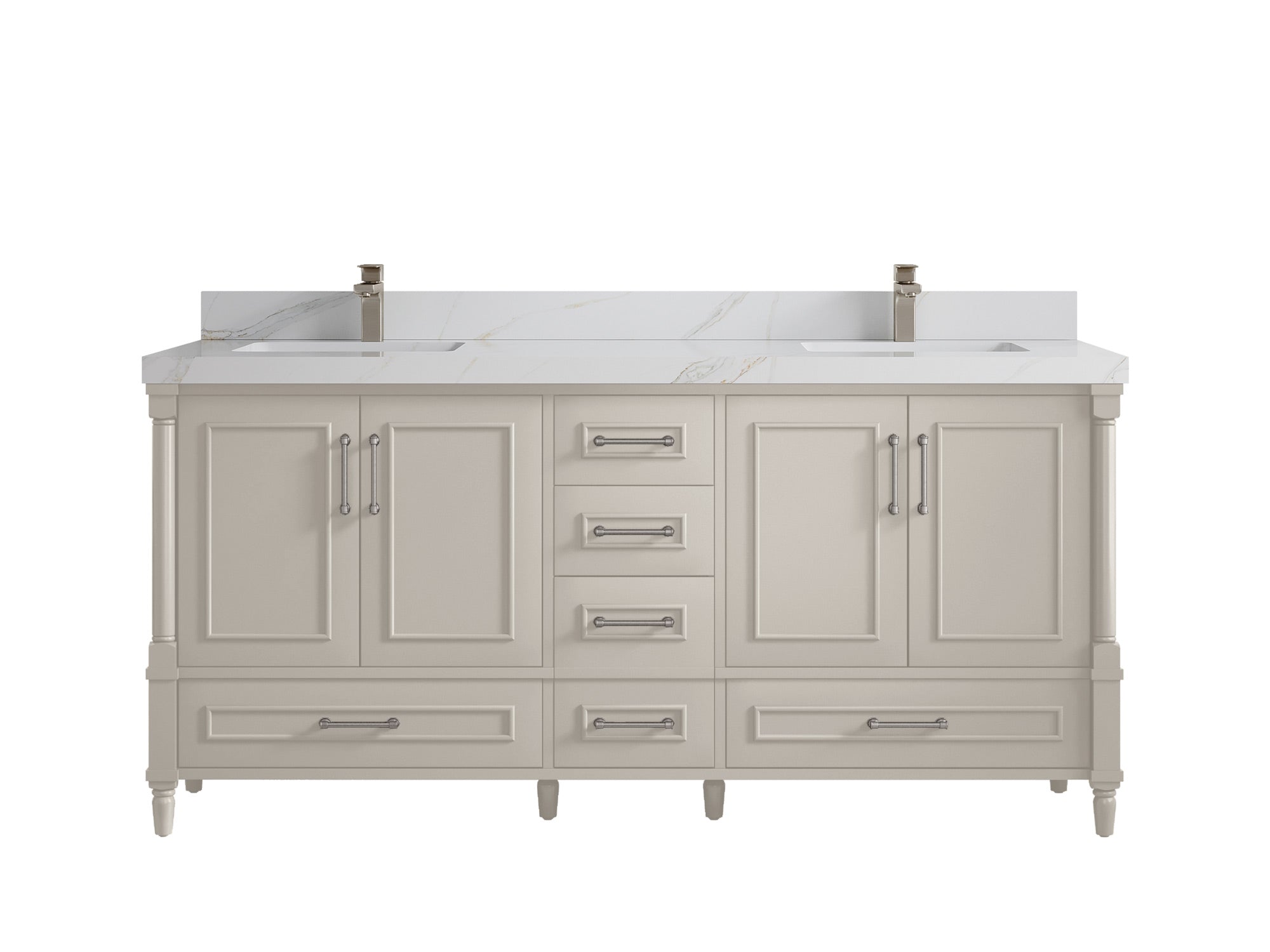 Aberdeen 72 in. W x 22 in. D Double Sink Bathroom Vanity - Willow Bath and Vanity