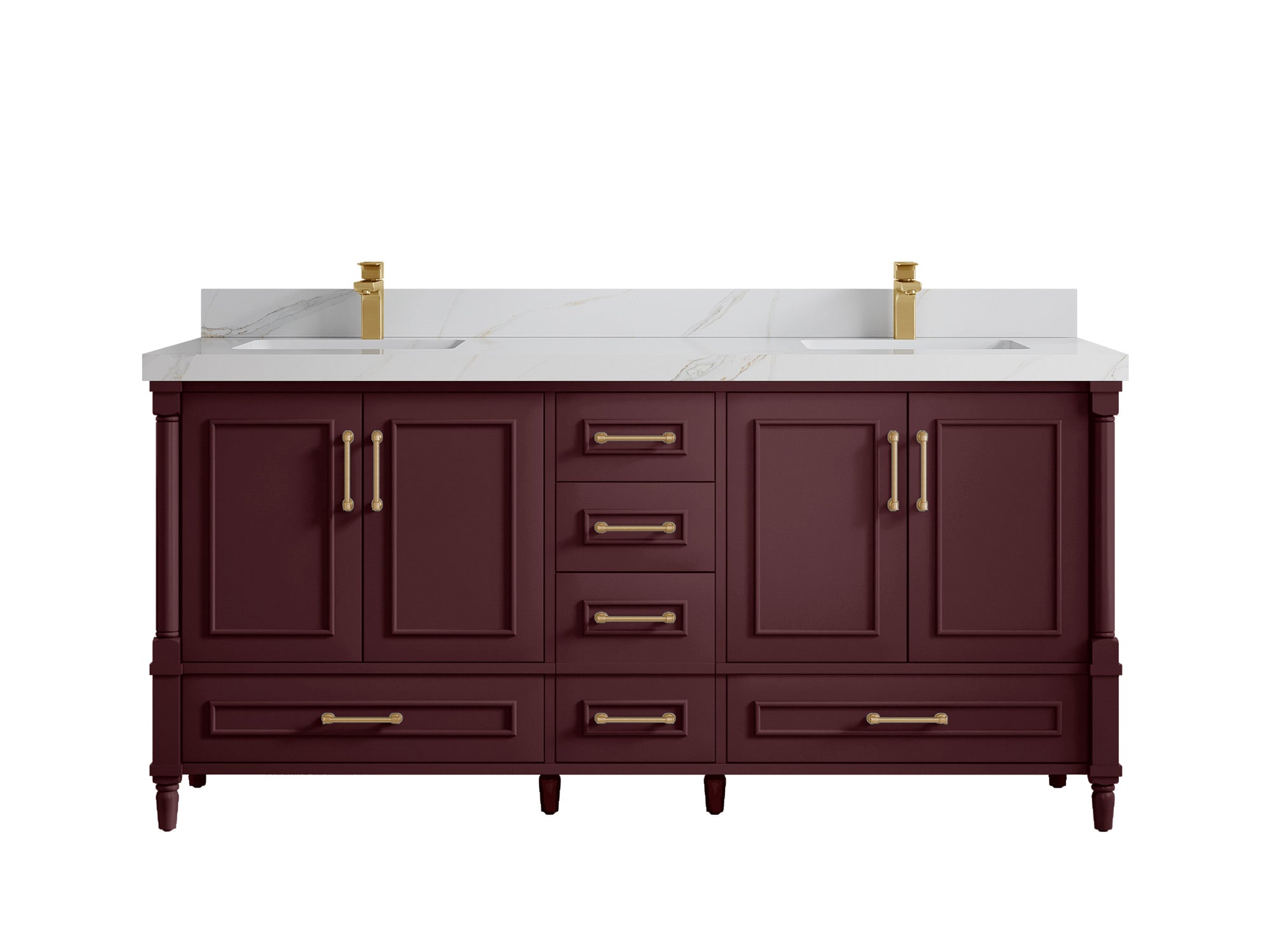 Aberdeen 72 in. W x 22 in. D Double Sink Bathroom Vanity - Willow Bath and Vanity