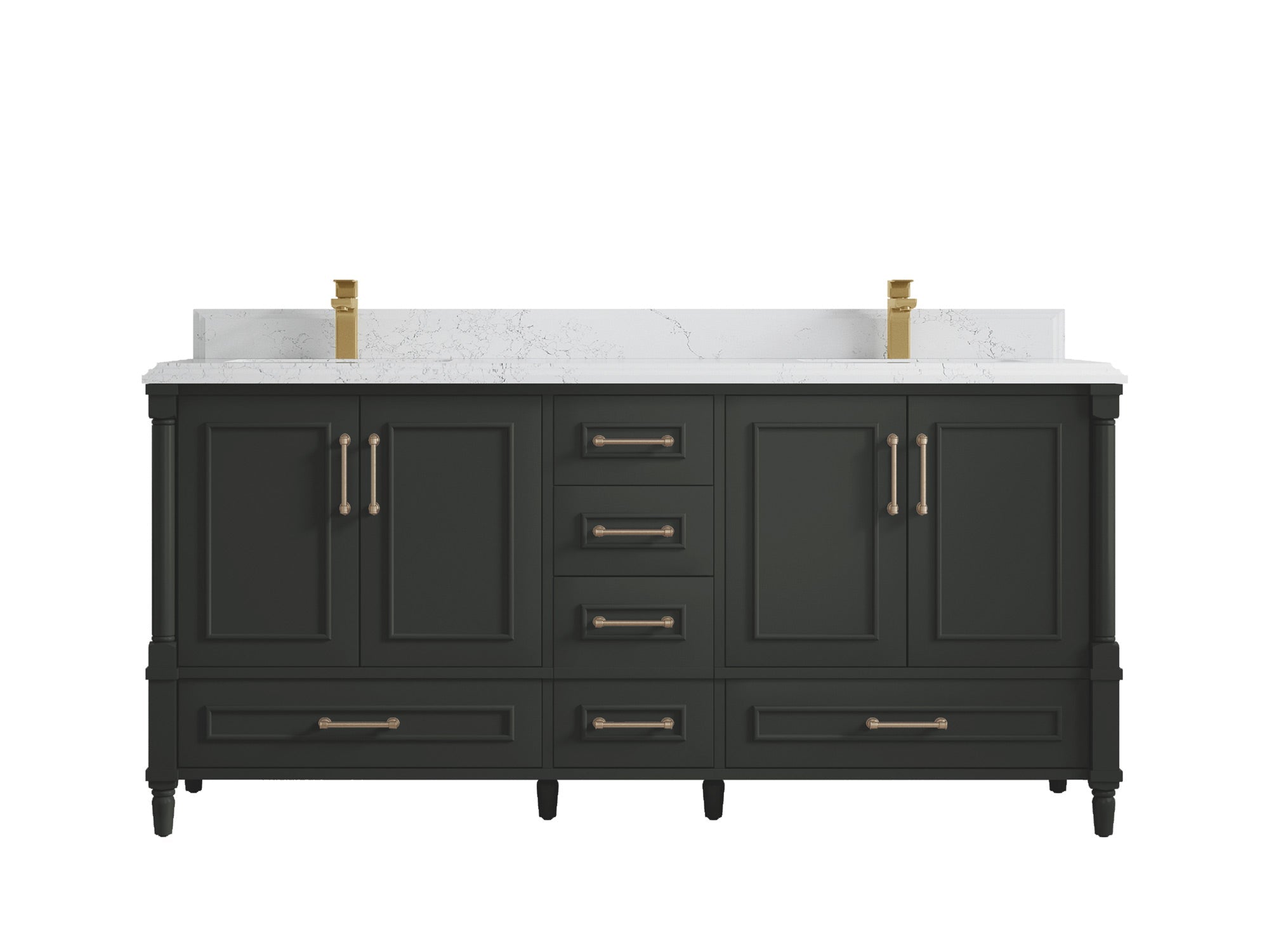 Aberdeen 72 in. W x 22 in. D Double Sink Bathroom Vanity - Willow Bath and Vanity