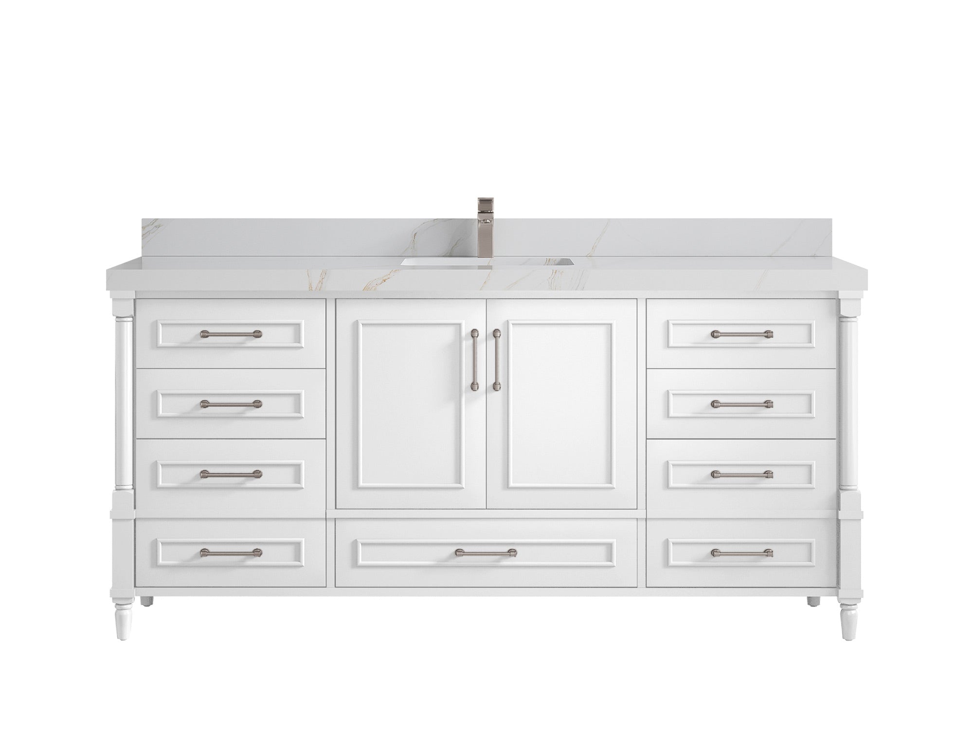 Aberdeen 72 in. W x 22 in. D Single Sink Bathroom Vanity - Willow Bath and Vanity