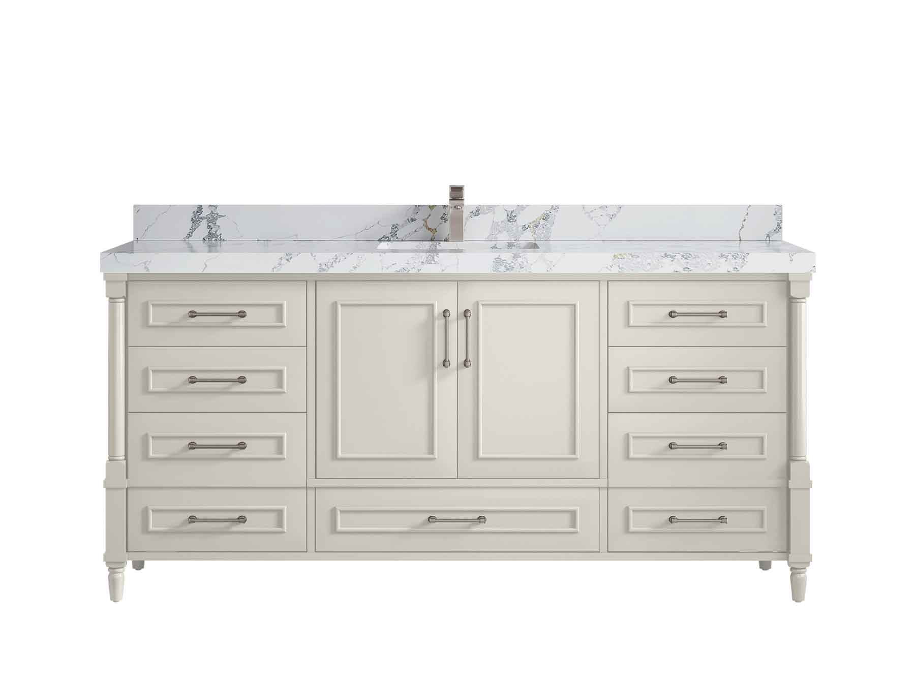 Aberdeen 72 in. W x 22 in. D Single Sink Bathroom Vanity - Willow Bath and Vanity