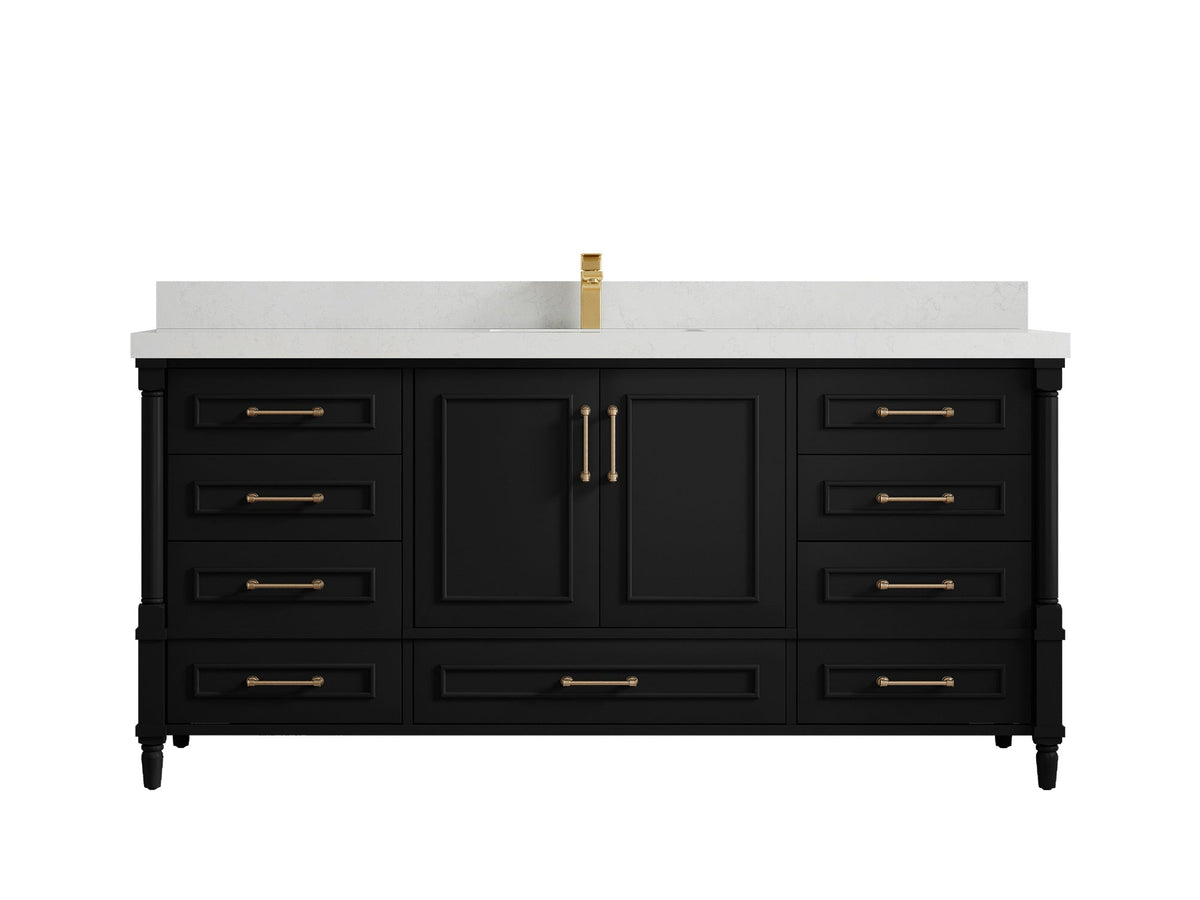 Aberdeen 72 in. W x 22 in. D Single Sink Bathroom Vanity - Willow Bath and Vanity