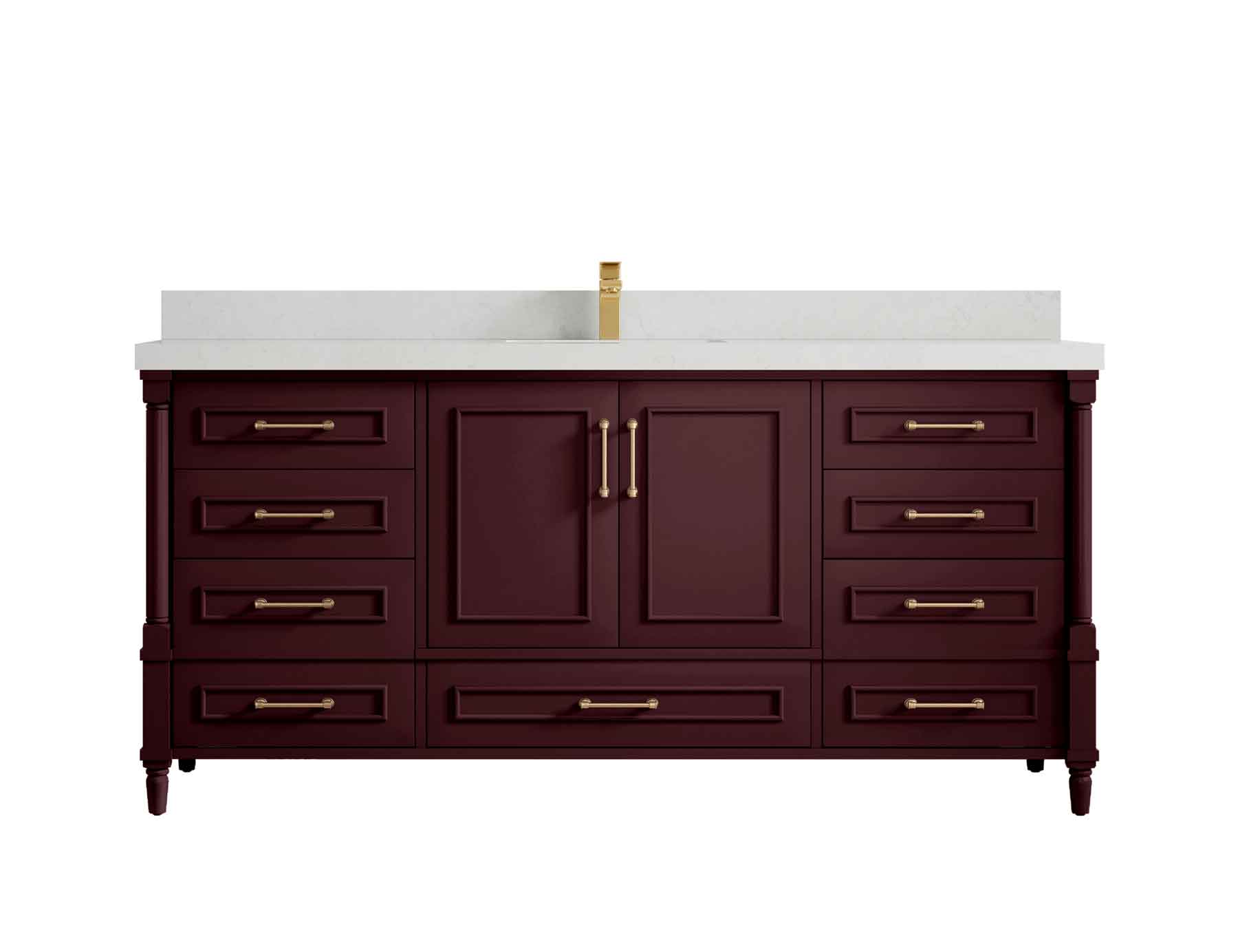 Aberdeen 72 in. W x 22 in. D Single Sink Bathroom Vanity - Willow Bath and Vanity