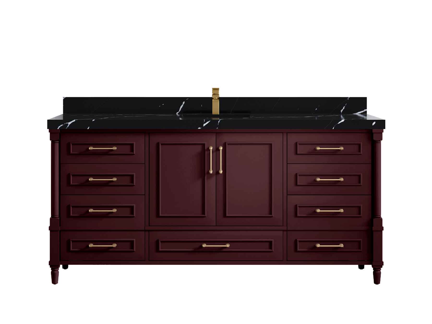 Aberdeen 72 in. W x 22 in. D Single Sink Bathroom Vanity - Willow Bath and Vanity