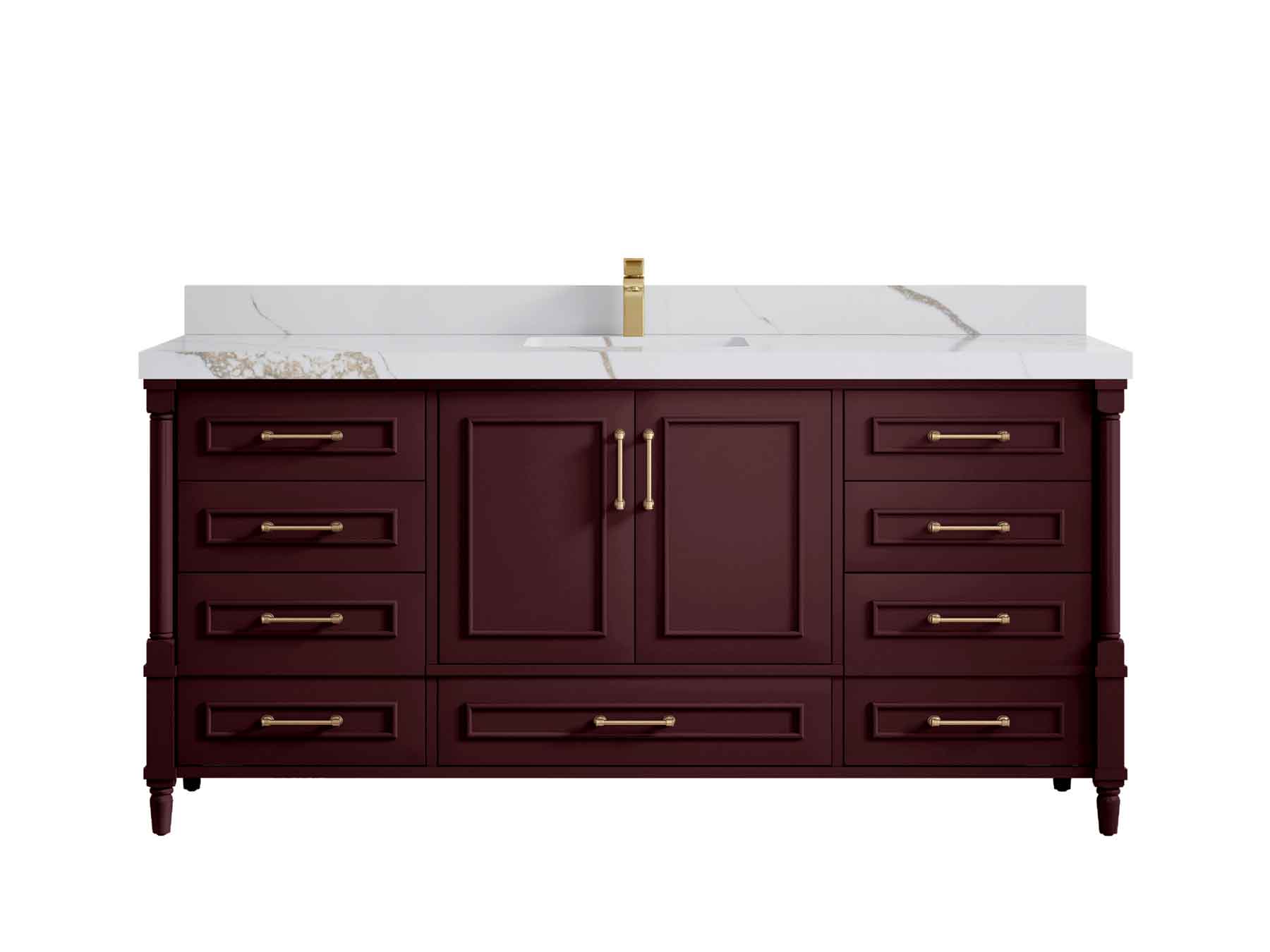 Aberdeen 72 in. W x 22 in. D Single Sink Bathroom Vanity - Willow Bath and Vanity