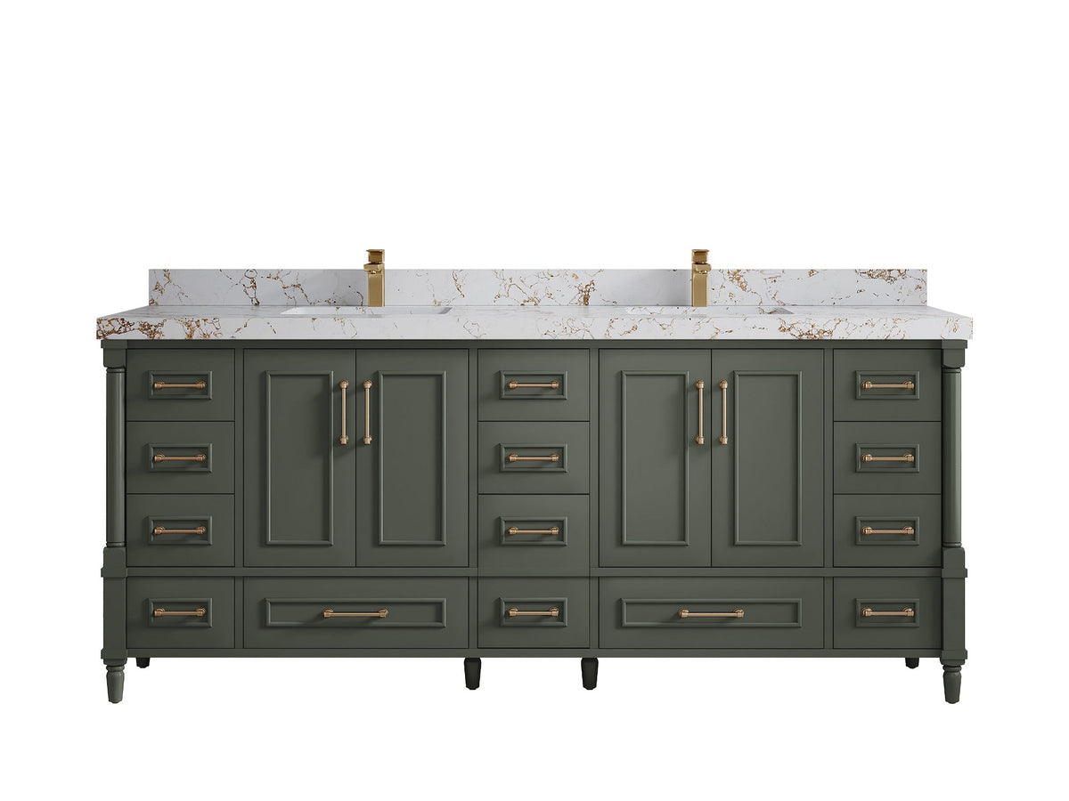 Aberdeen 80 in. W x 22 in. D Double Sink Bathroom Vanity - Willow Bath and Vanity